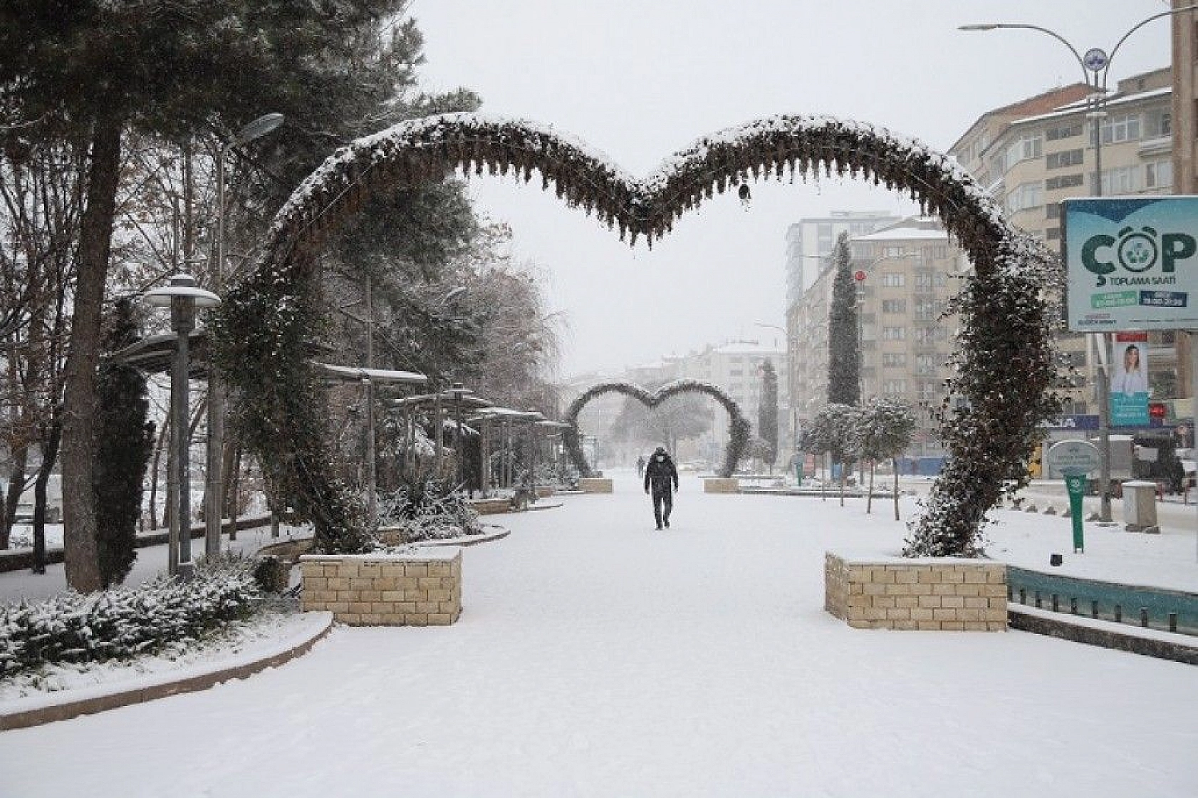 Elazığ'dan kar manzarası