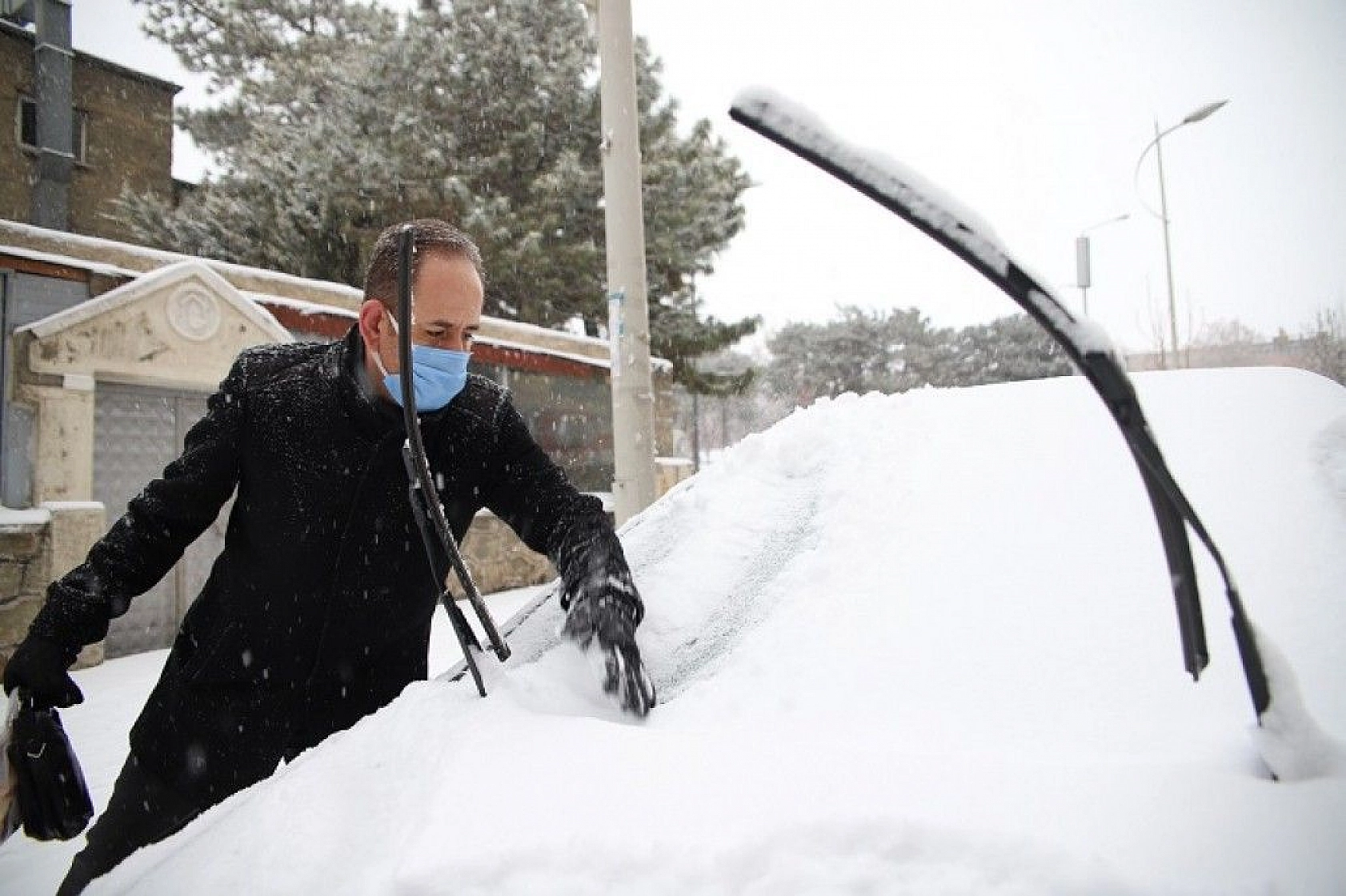 Elazığ'dan kar manzarası