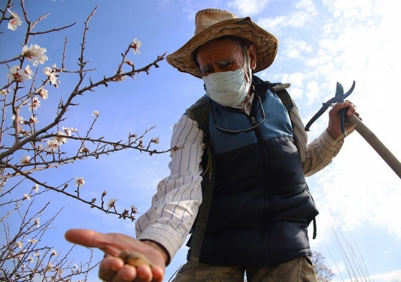 Adada çiçekler açtı