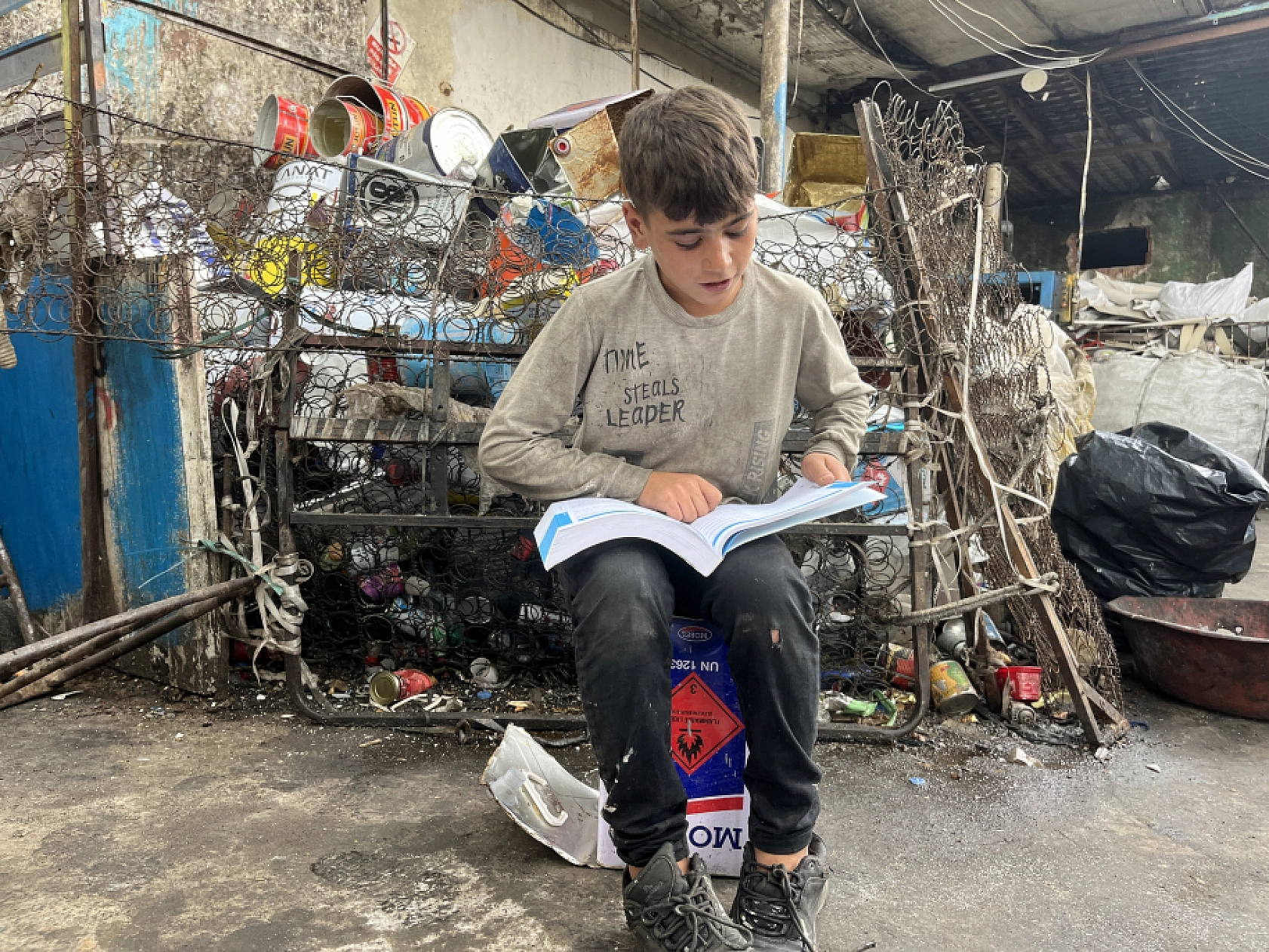 Suriyeli Sanılmaktan Korktu, Motosikletine Bakın Ne Yazdı