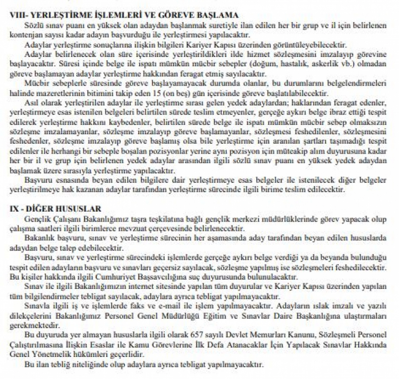 Aralarında Elazığ da var, o kurum personel alıyor 50 puanı olan memur olacak