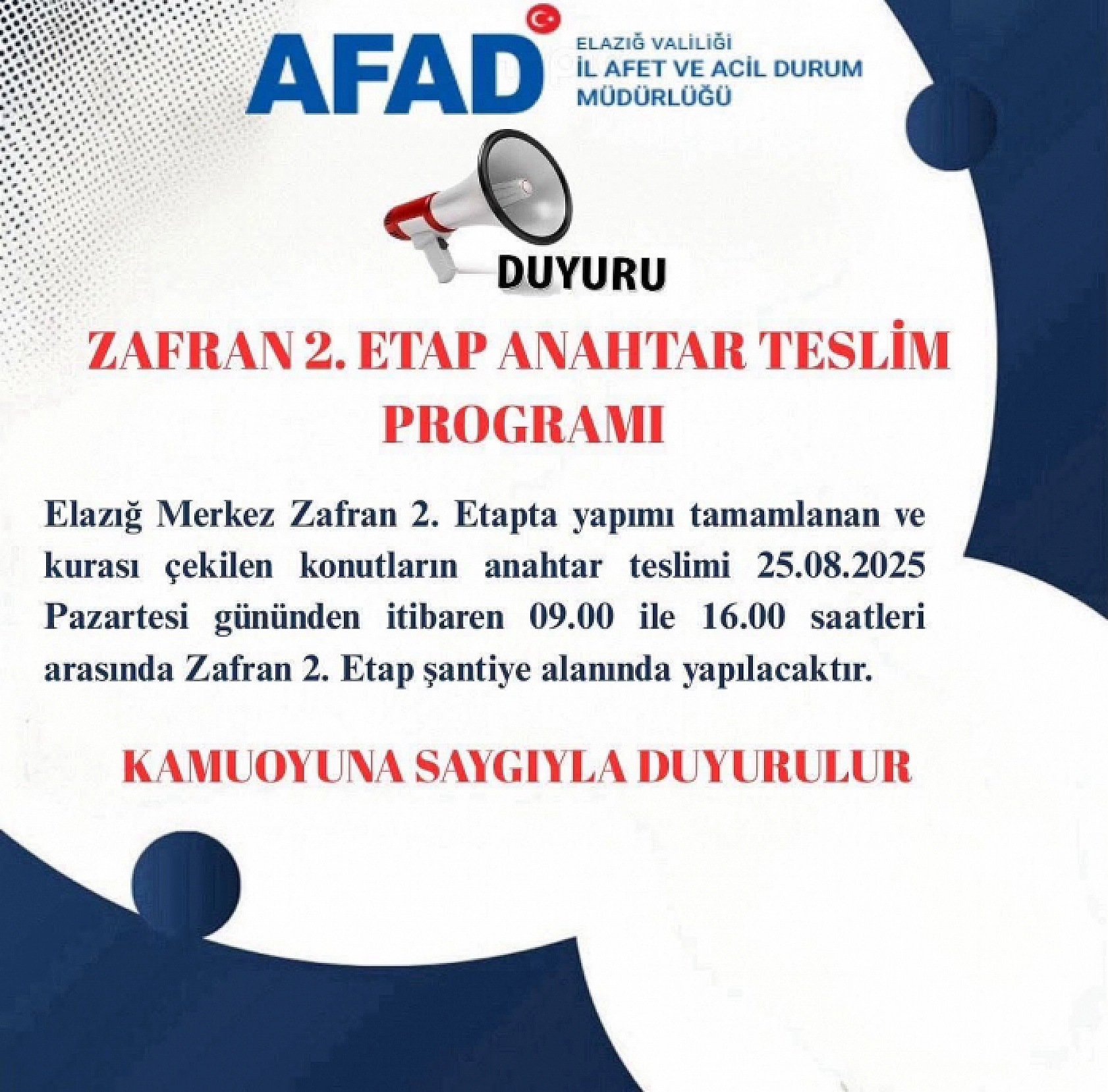 Elazığ'da anahtar teslimi başlıyor! Onlarca konut hak sahibine teslim edilecek