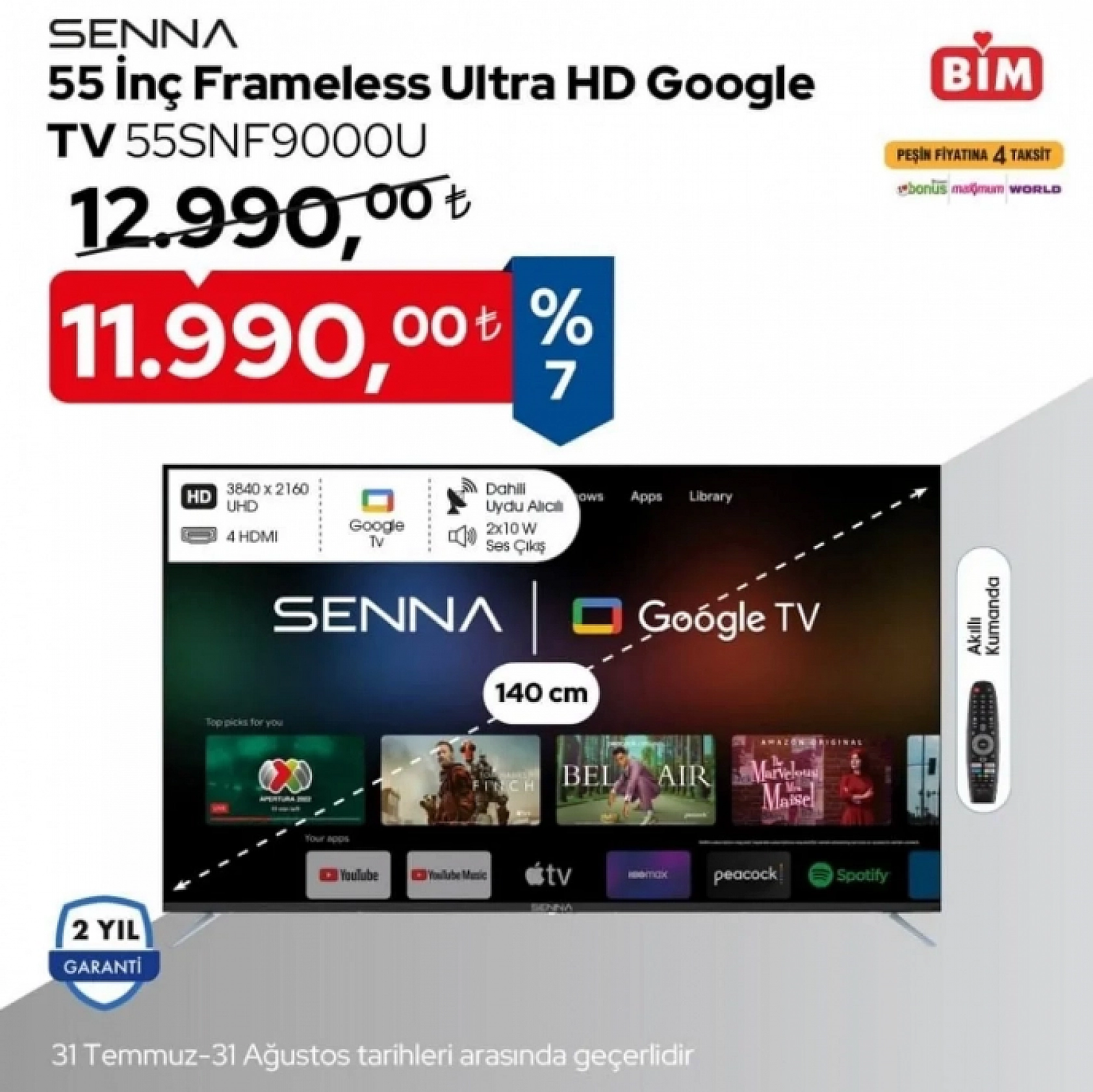 Elazığ'da BİM marketleri sudan ucuz televizyon satacak! İşte fırsat ürünleri (BİM 23 AĞUSTOS 2024)