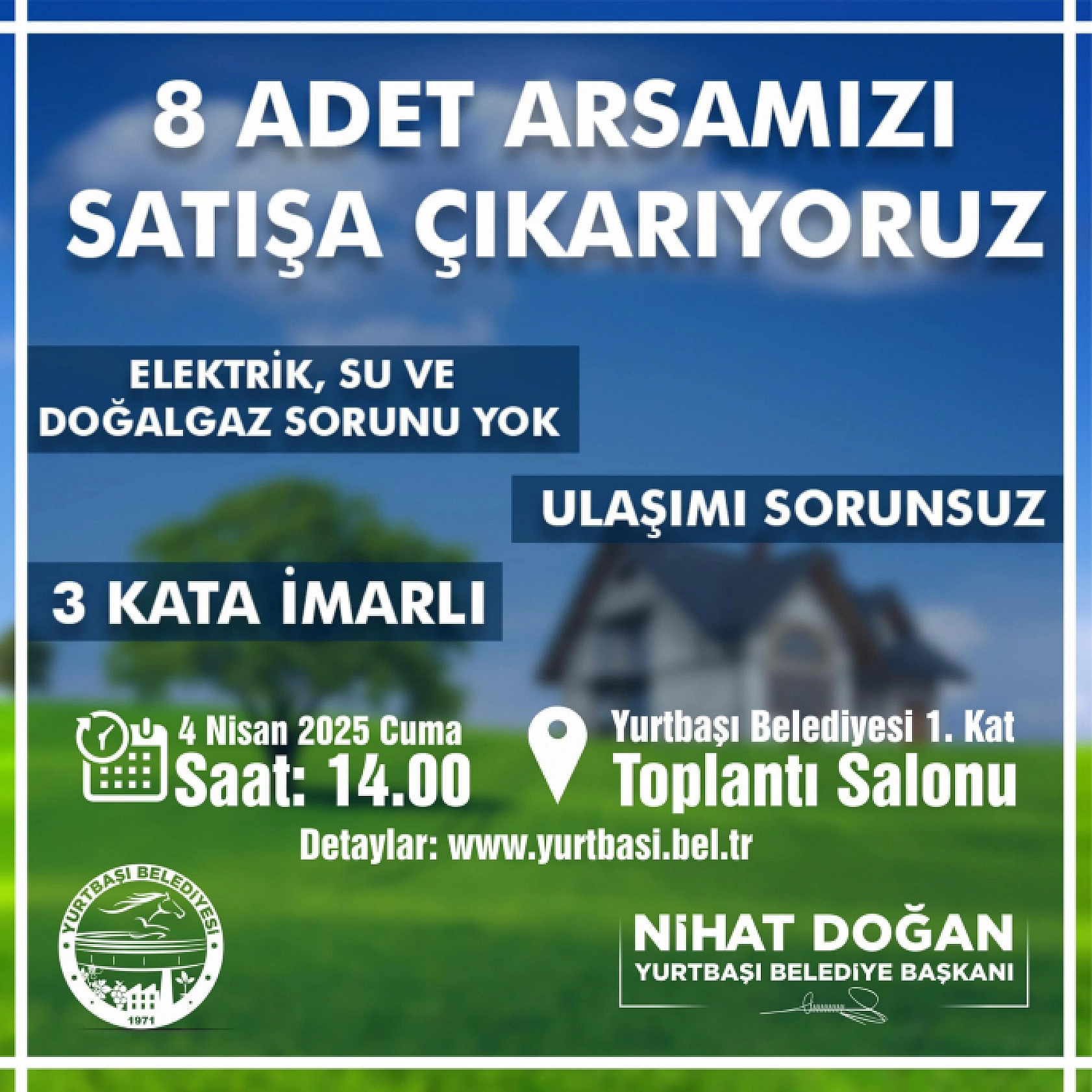 Elazığ'da belediye 8 arsasını ihaleyle satacak! 900 bin liraya arsa satışı yapılacak