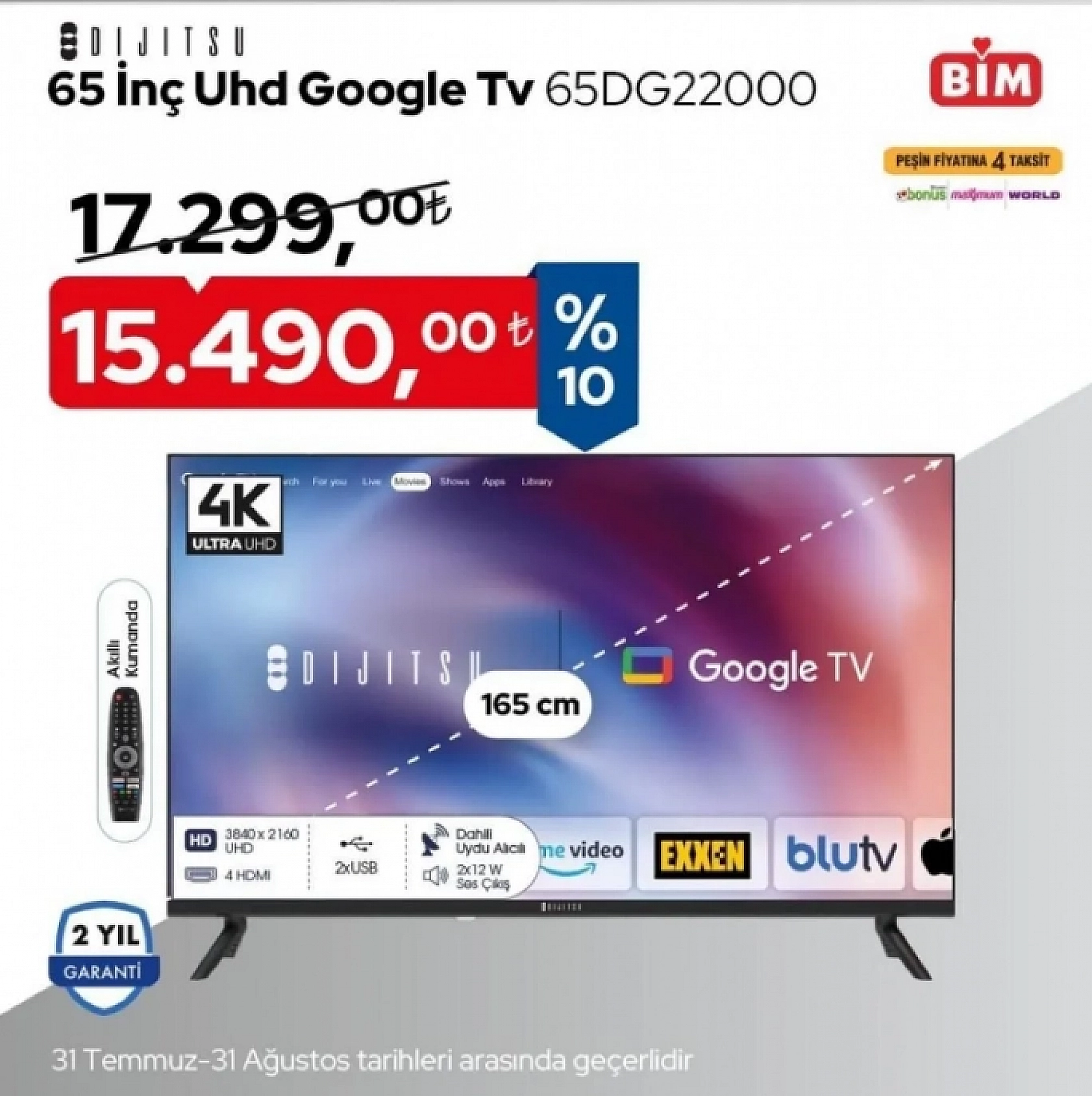 Elazığ'da BİM marketleri sudan ucuz televizyon satacak! İşte fırsat ürünleri (BİM 23 AĞUSTOS 2024)