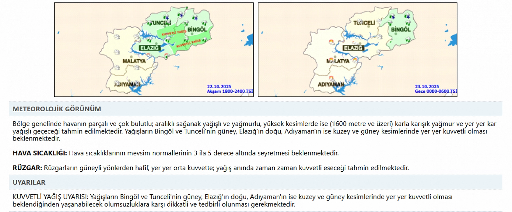 ELAZIĞ HAVA DURUMU: Elazığ'da sıcaklıklar 5 derece birden düşüyor! Bu bölgelerde kar beklentisi var