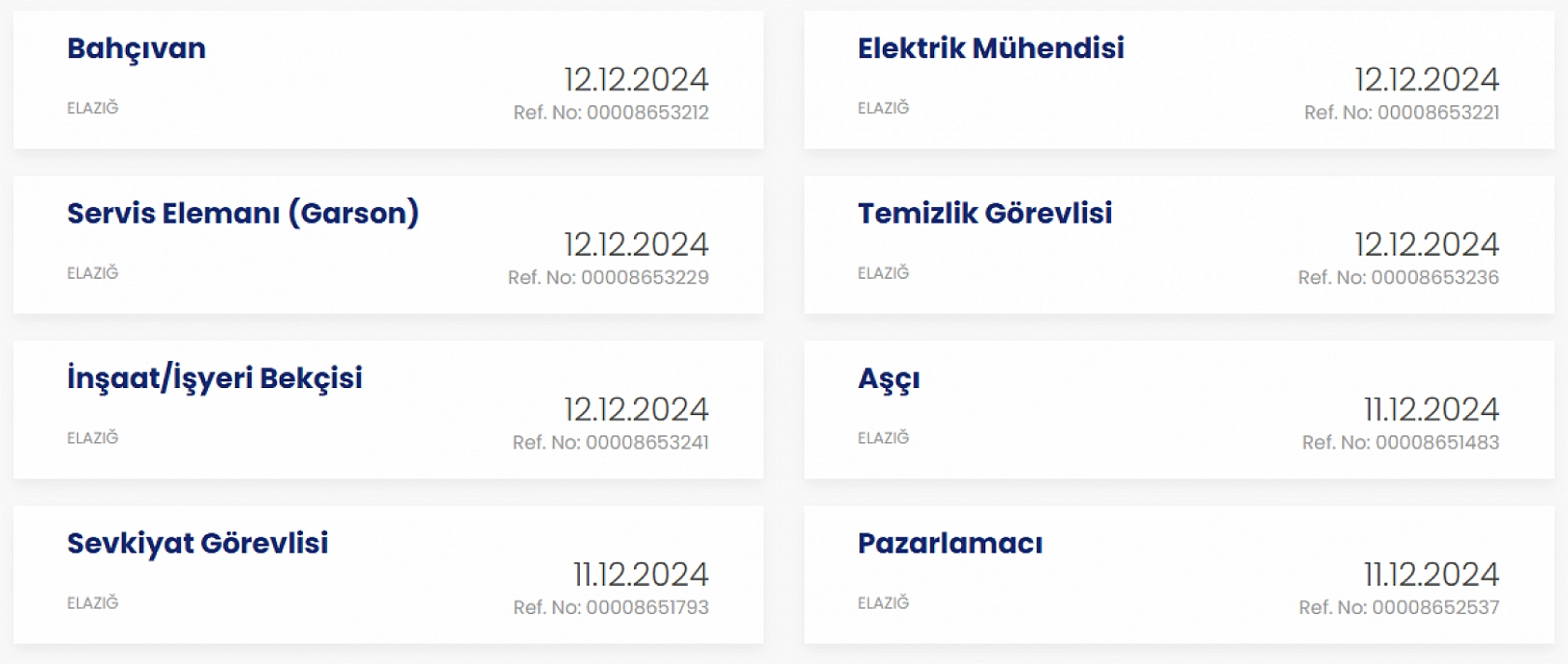 Elazığ'da iş arayanlar bu haber sizin için! 136 kişilik kadro…