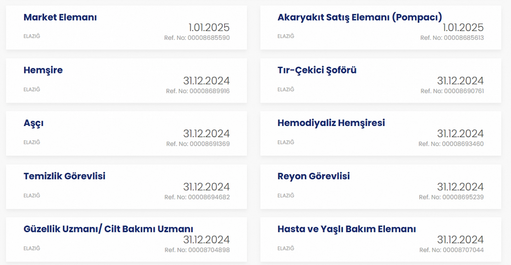 Elazığ'da, İŞKUR 140 personel alımı yapacak! (TIKLA-BAŞVUR)