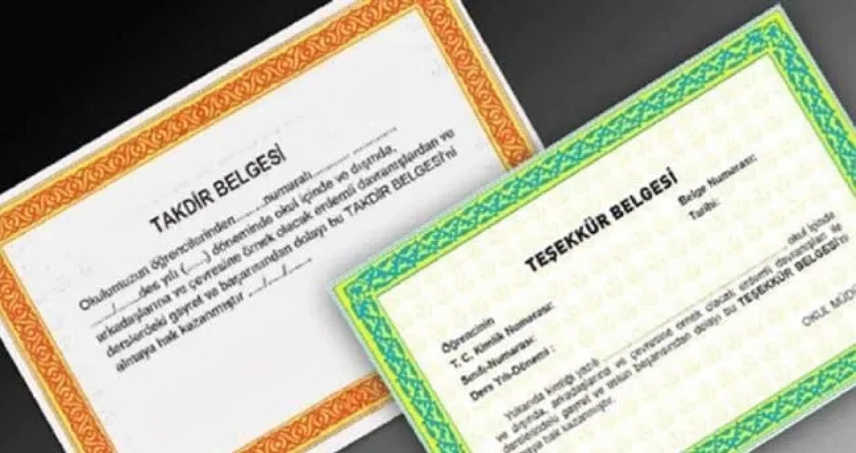 Takdir ve Teşekkür Belgesi alma kriterleri değişti!