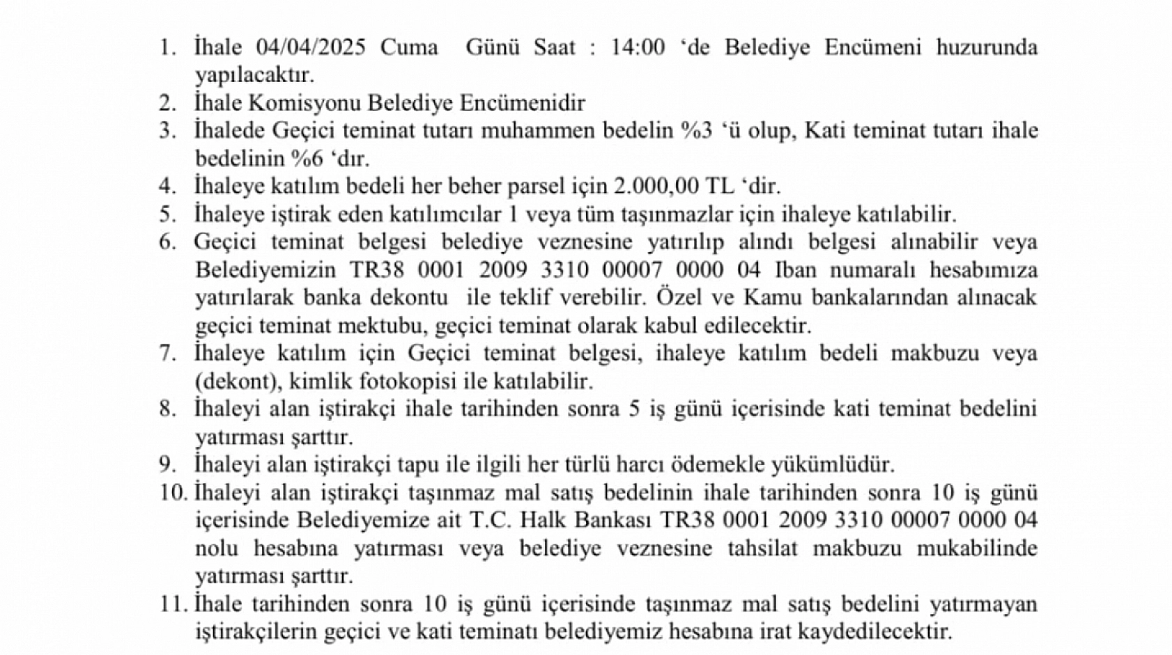 Elazığ'da belediye 8 arsasını ihaleyle satacak! 900 bin liraya arsa satışı yapılacak