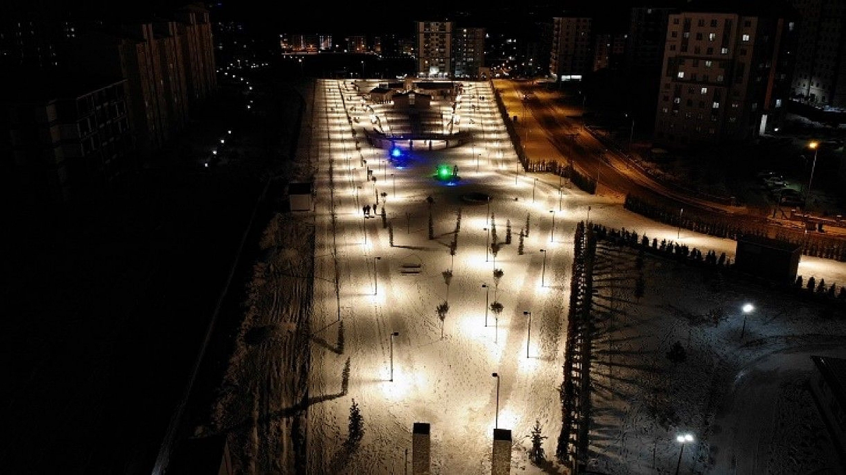 Elazığ'da kar kartpostallık görüntüler oluşturdu