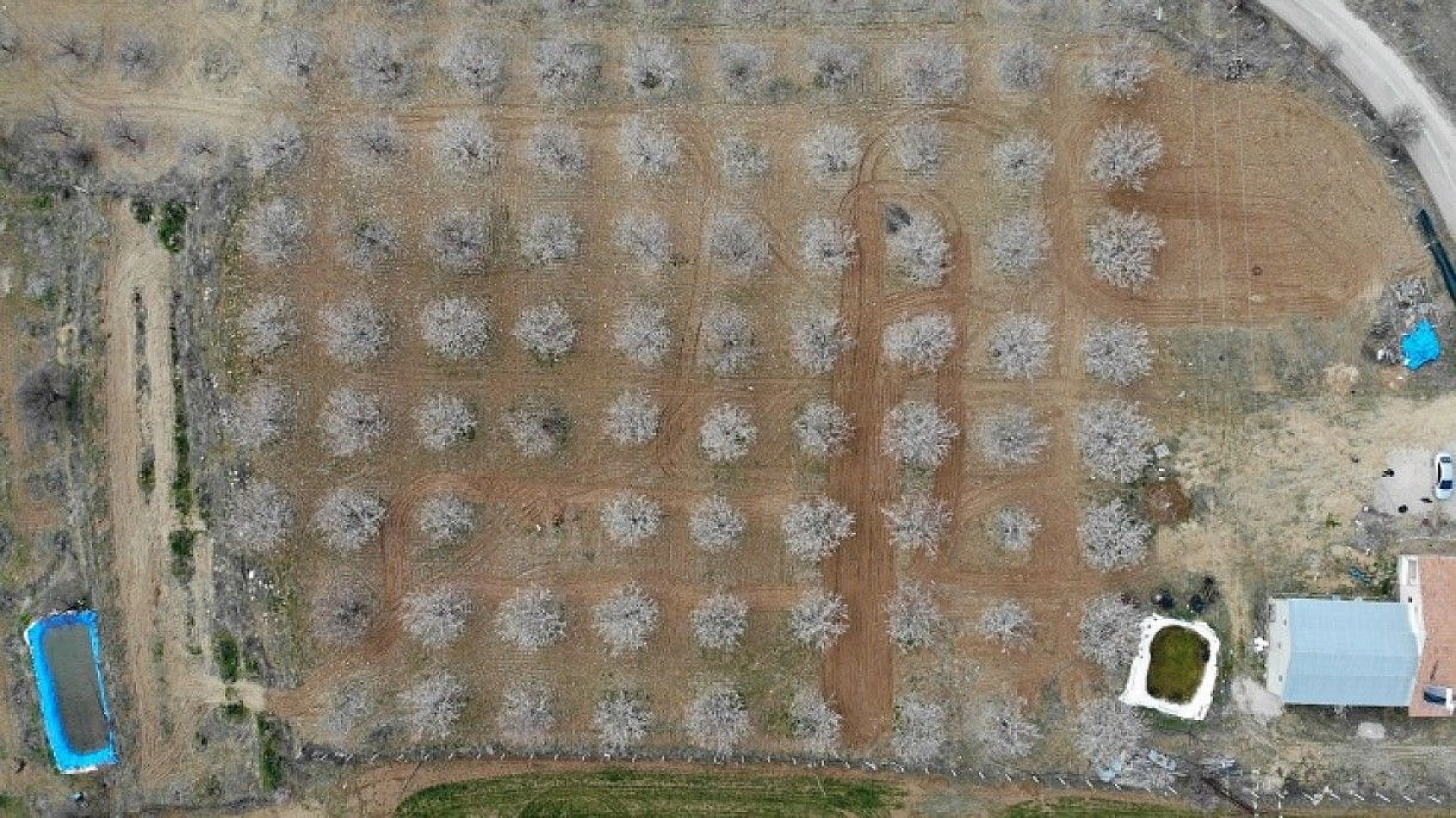 Elazığ'da ağaçlar beyaz gelinliğini giydi, muhteşem görüntü ortaya çıktı