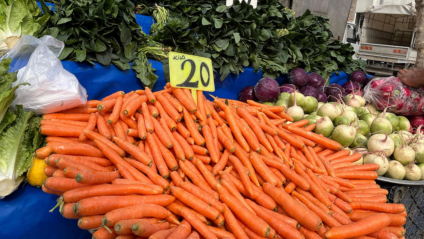 Elazığ'da son haftaların en düşük fiyatları, pazarlara bahar geldi