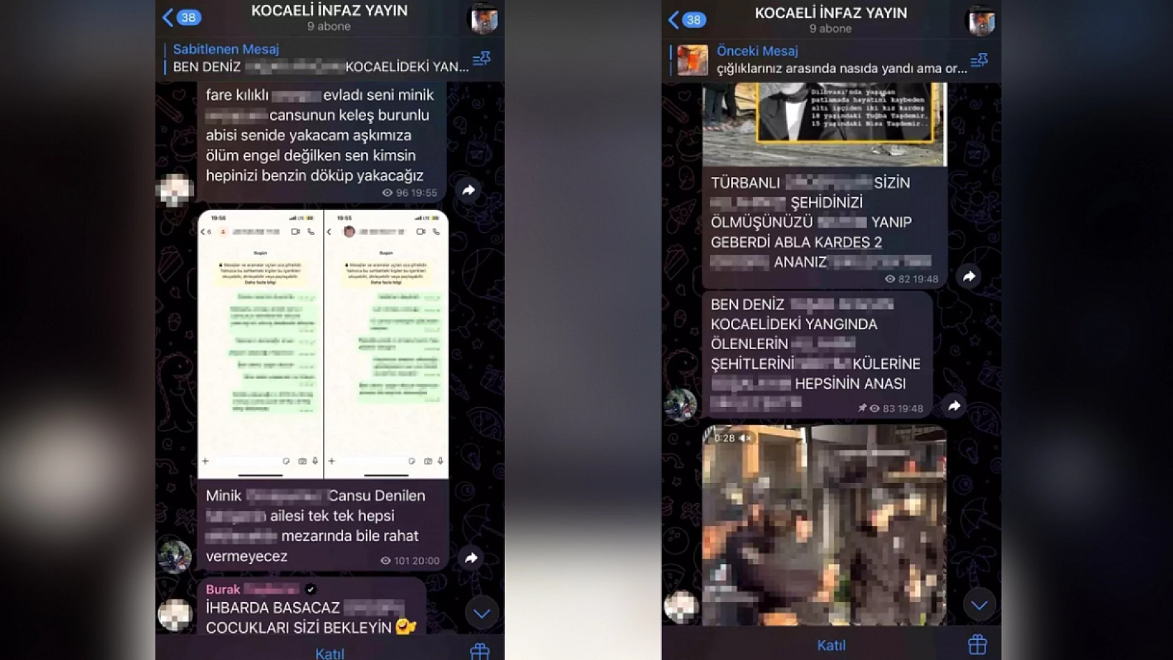 Kocaeli'de tesis yangını sonrası hakaret paylaşımları tepki topladı