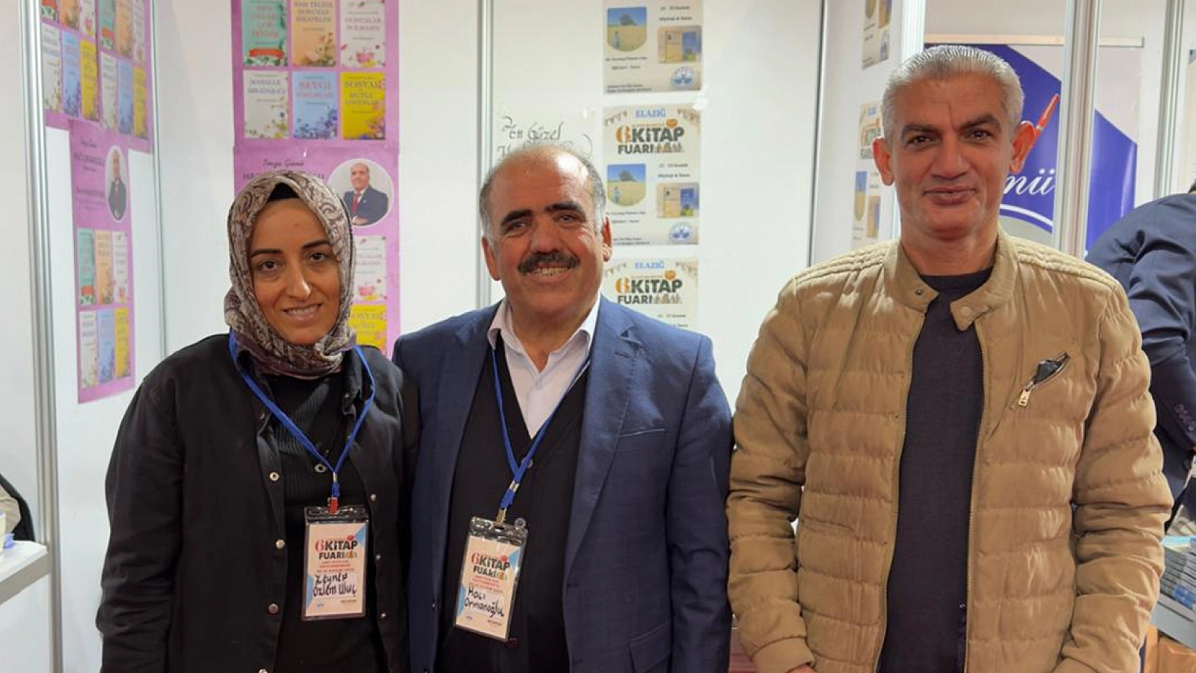 Elazığ 6. Kitap Fuarı'nda amca–yeğen aynı stantta buluştu