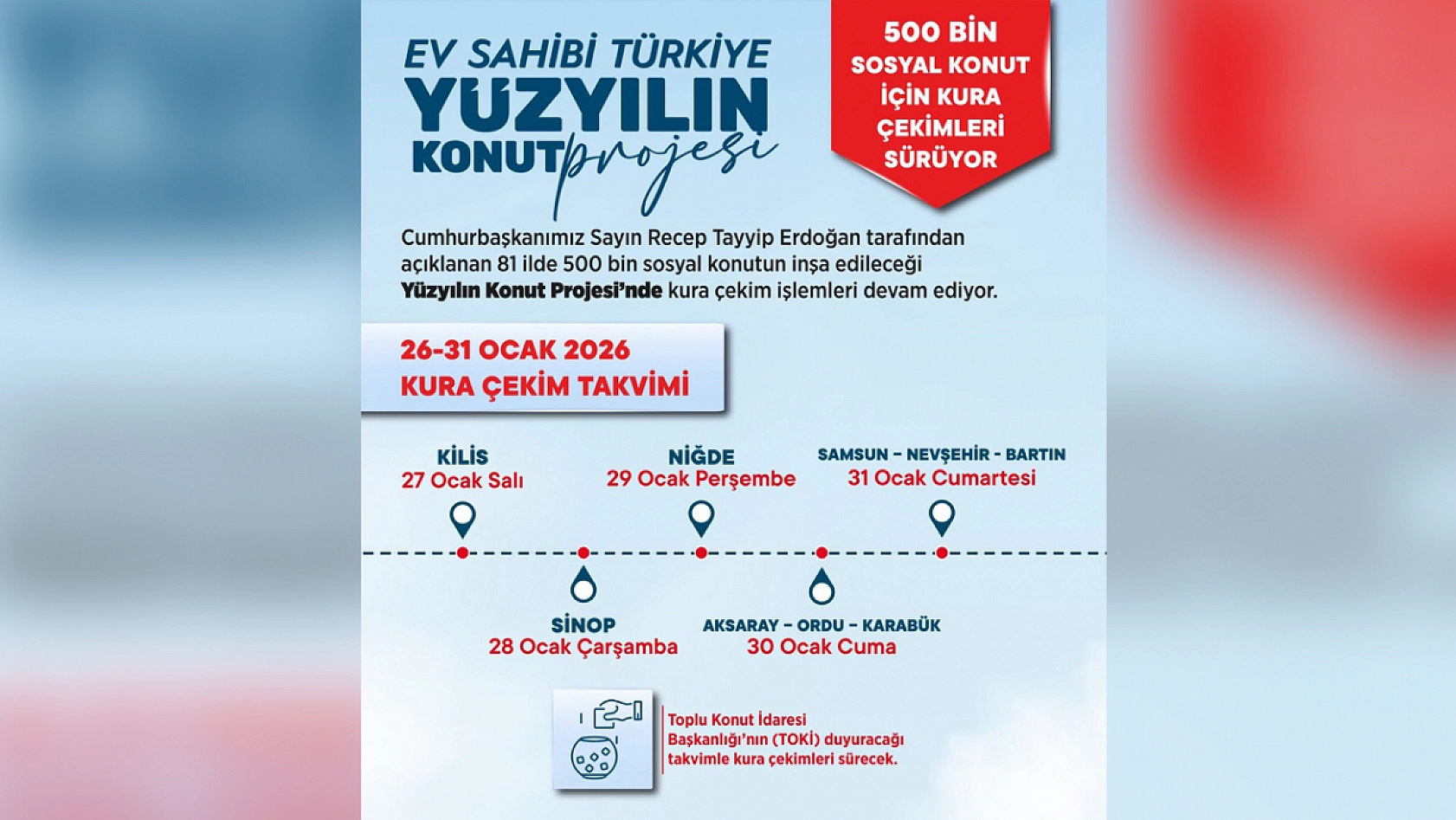 500 bin sosyal konut projesinde yeni kura takvimi açıklandı