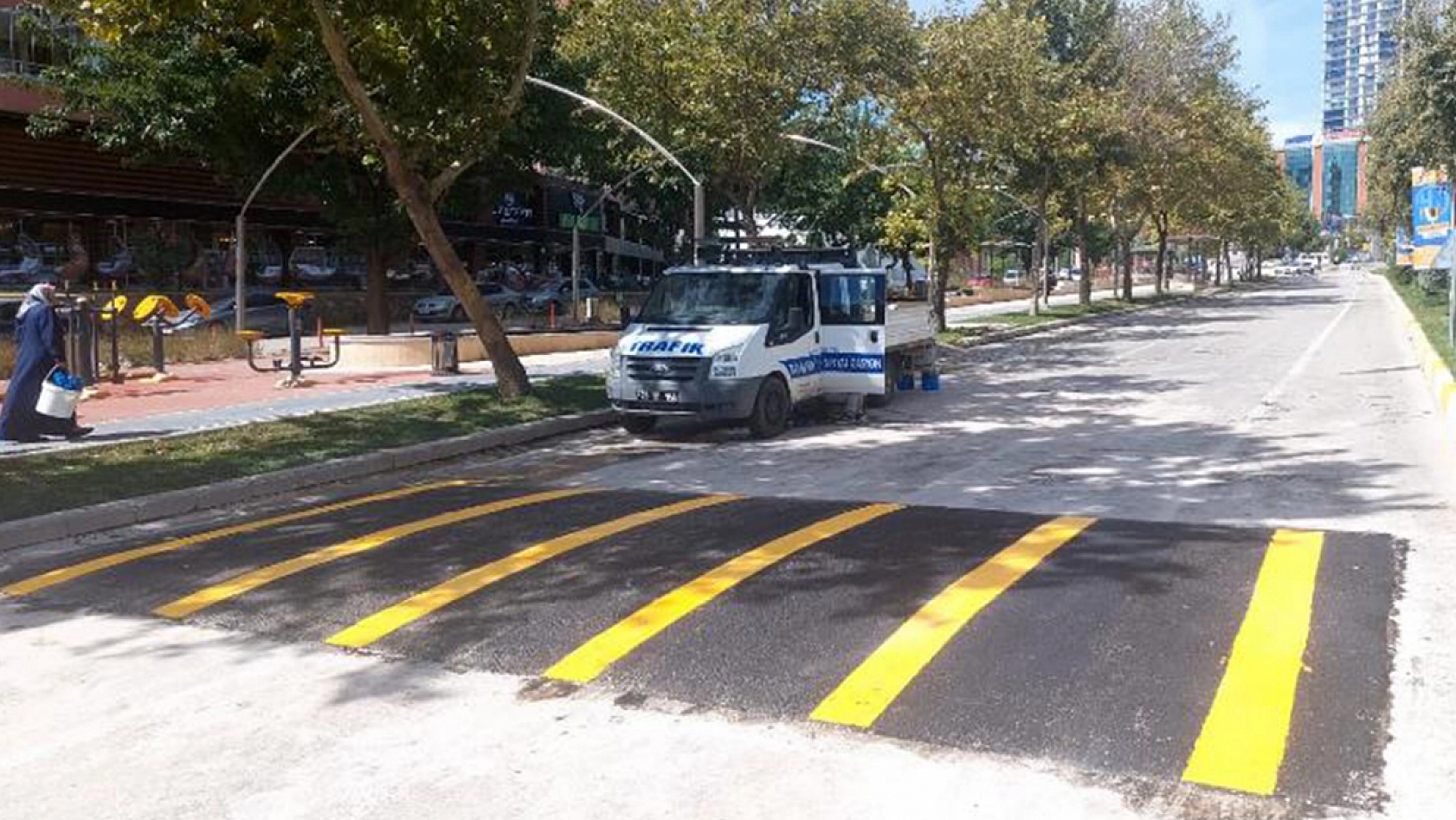 İmam Efendi Bulvarına kasis yapıldı