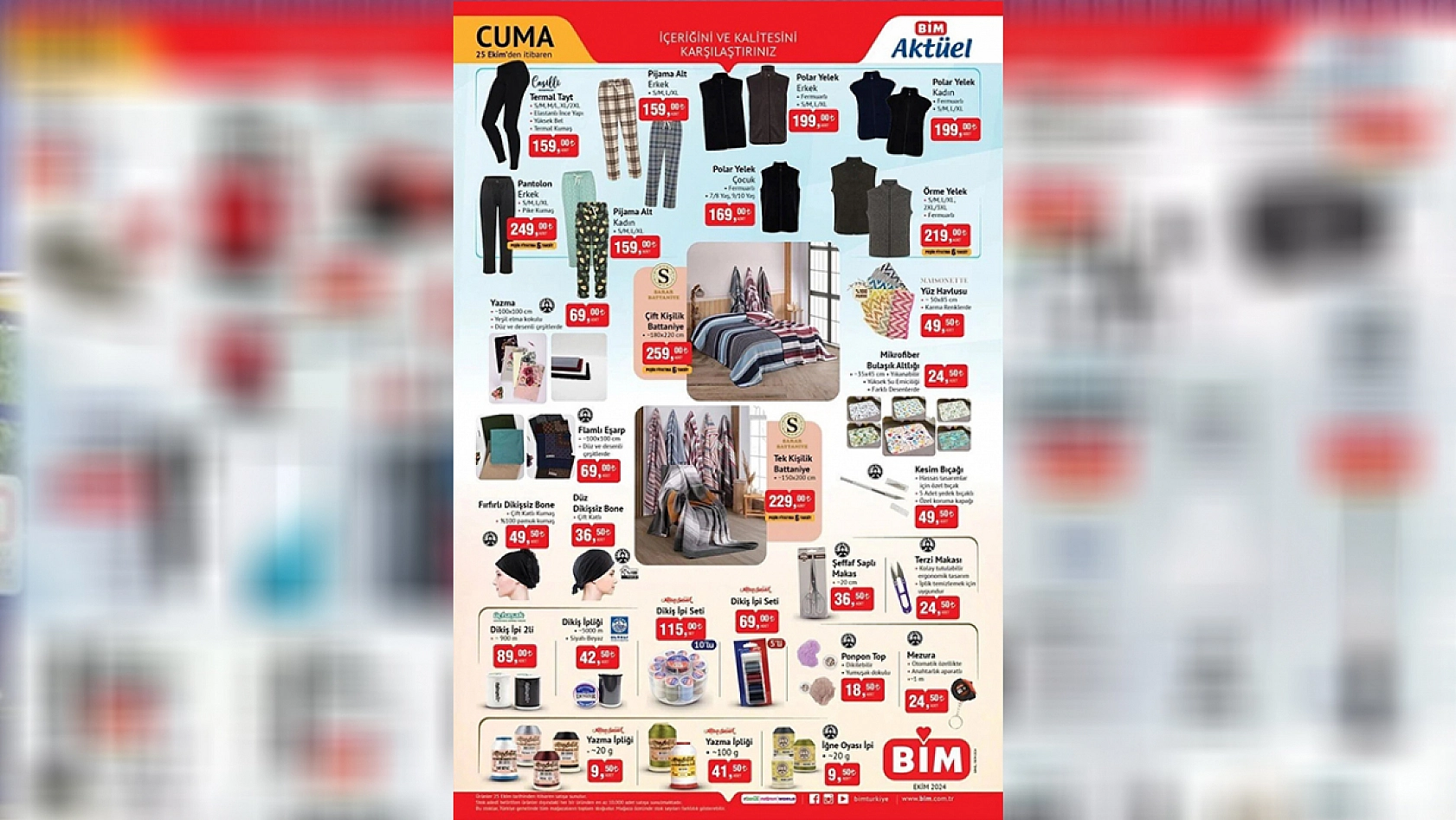 Elazığ'da indirim yarışı! BİM Market'in 25 Ekim Cuma kataloğunda neler var?