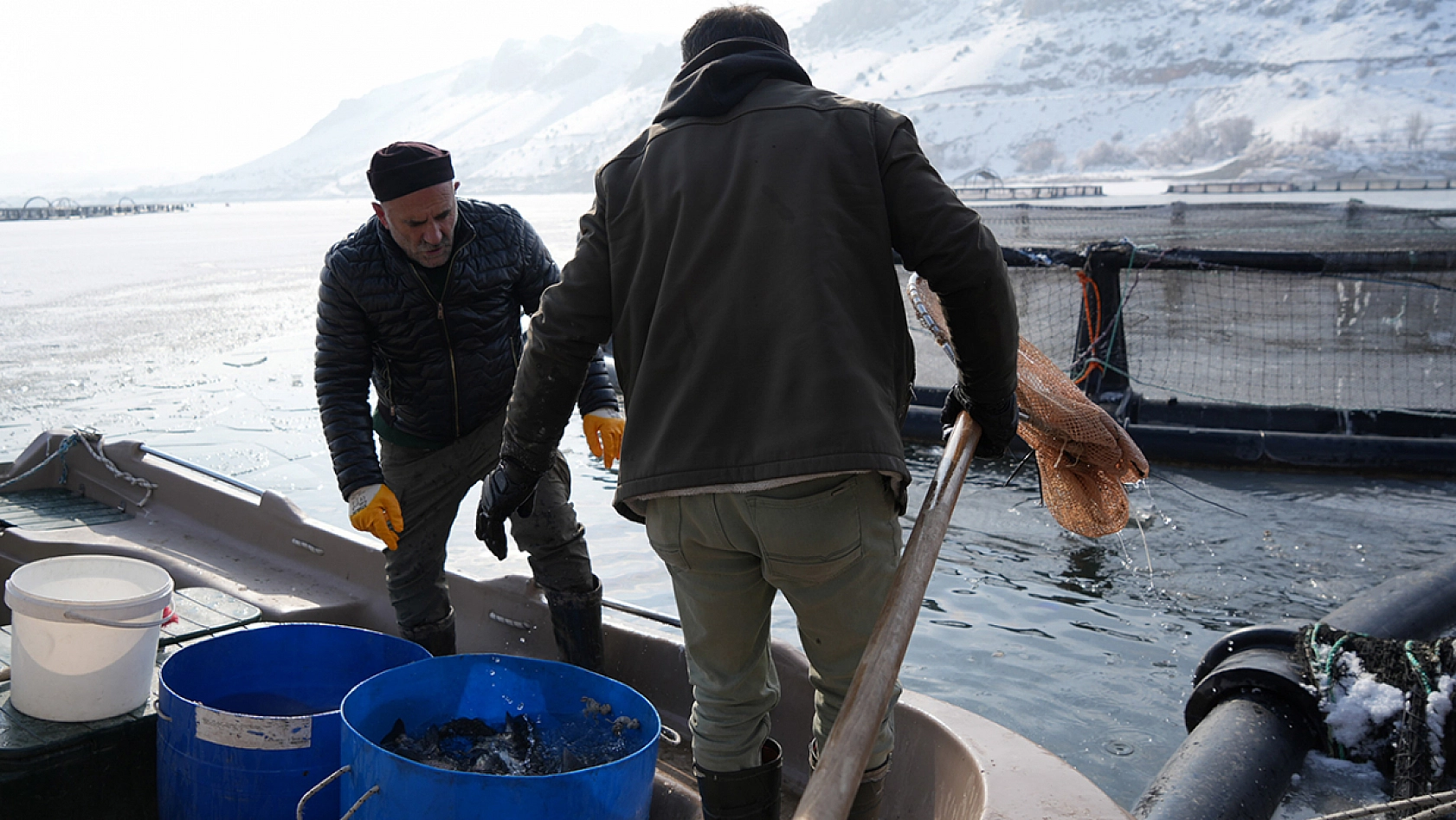 Elazığ'ın komşu ilinde belgeselleri aratmayan görüntüler
