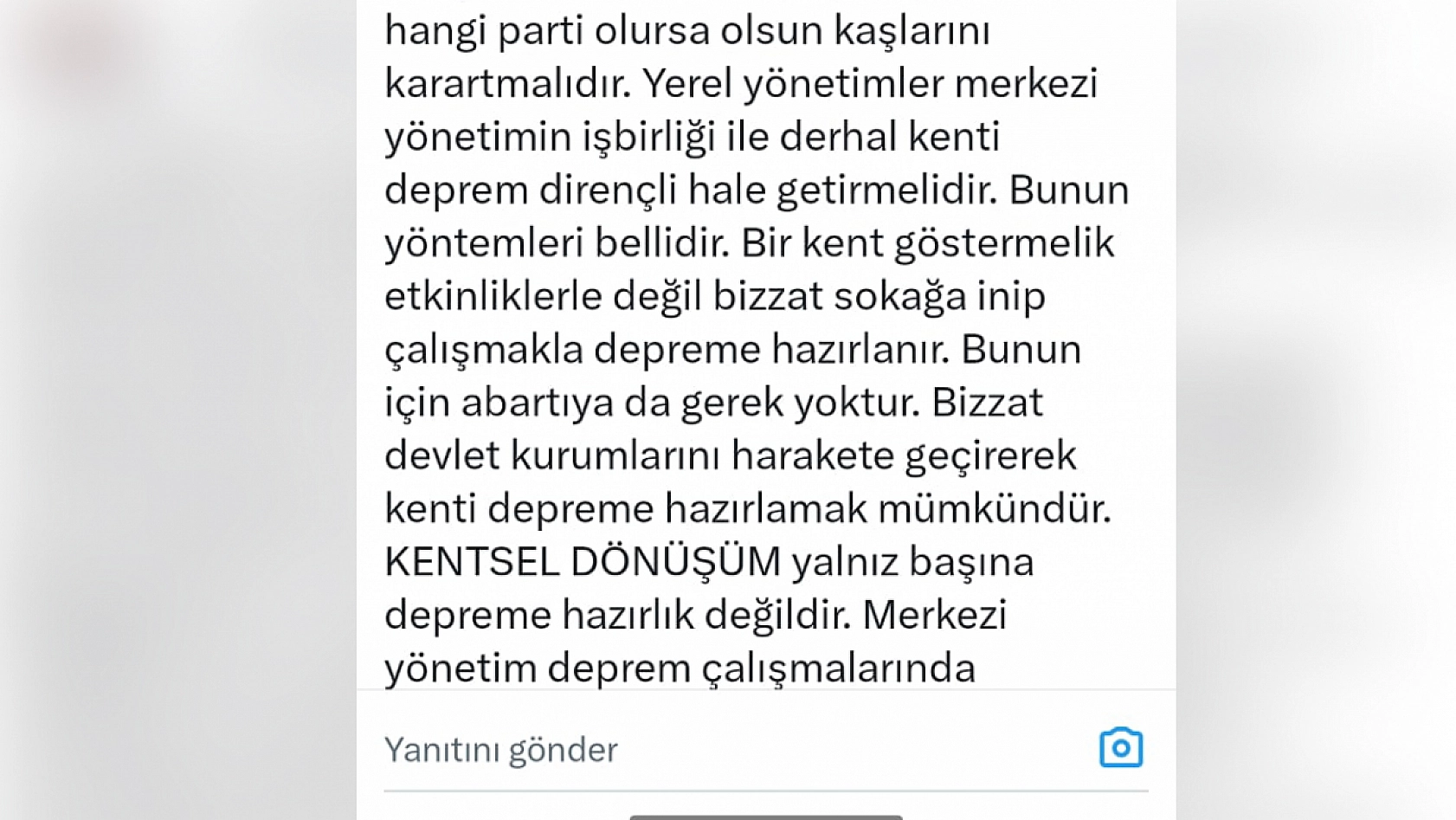 Prof. Dr. Görür'den deprem vurgusu!