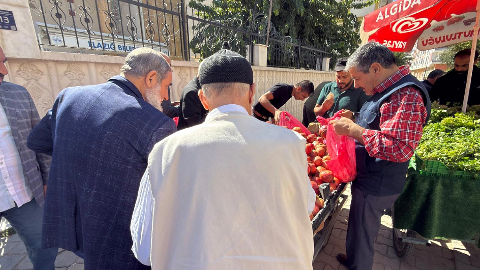 Elazığ'da yılın ilk meyvesi tezgahlarda yoğun ilgi gördü