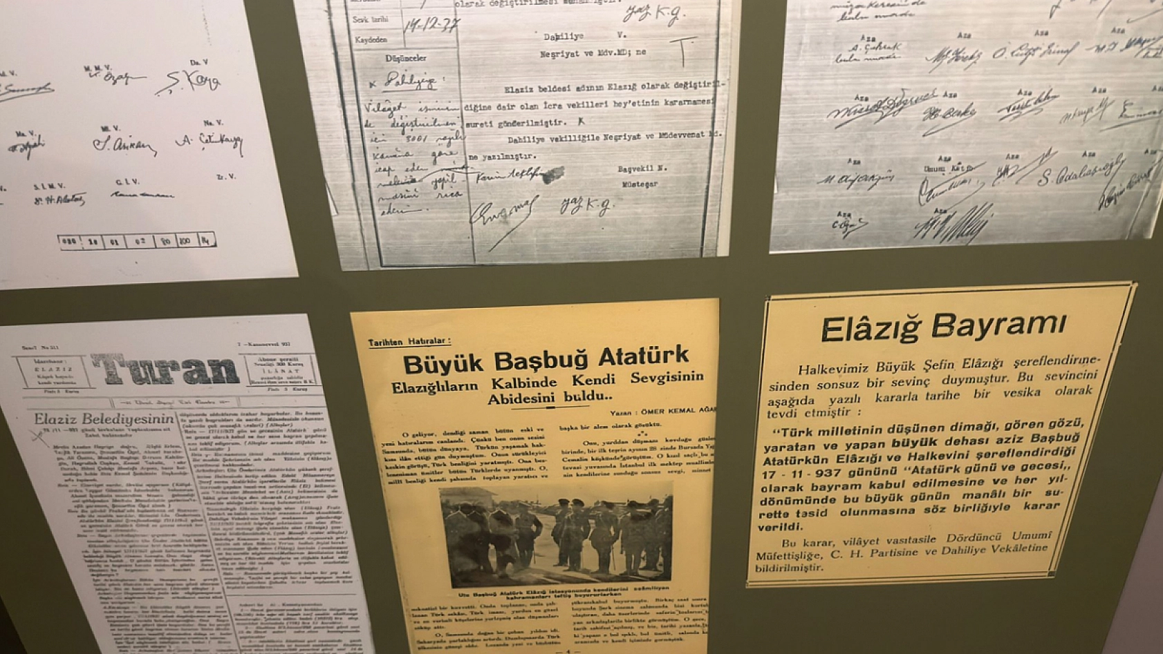 Elazığ Kent Müzesi'nde 'Atatürk ve Elazığ' odası ilgi görüyor