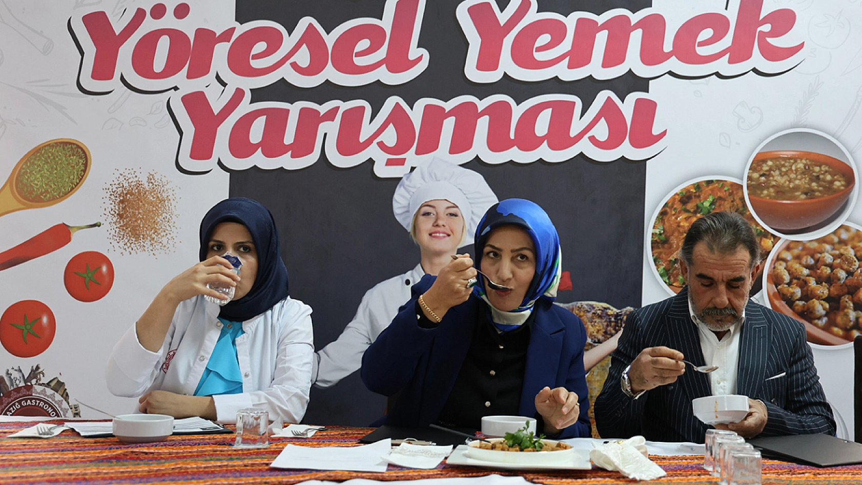 Elazığ'da kadın elinden yöresel yemek yarışması renkli görüntülere sahne oldu