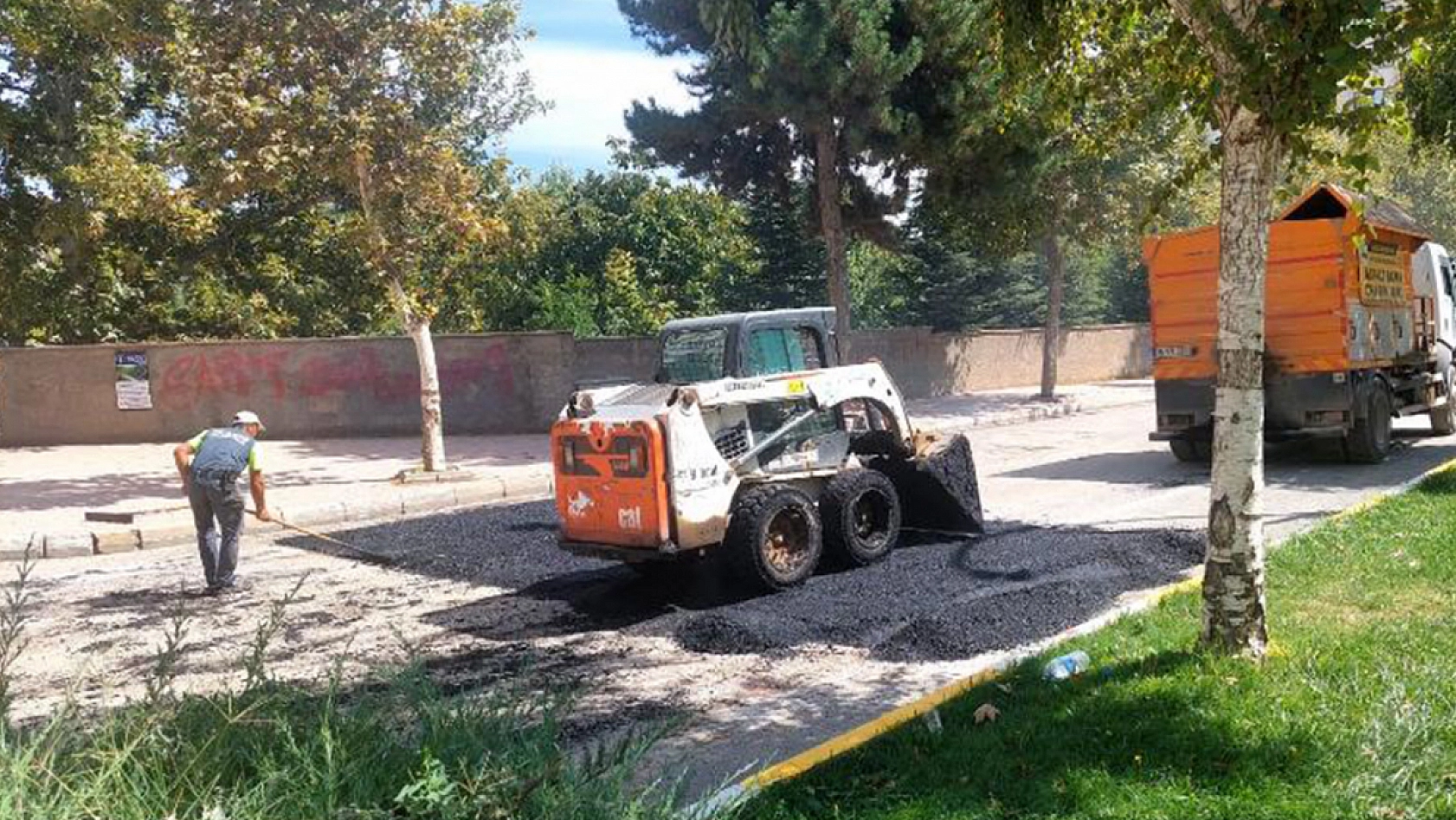 İmam Efendi Bulvarına kasis yapıldı