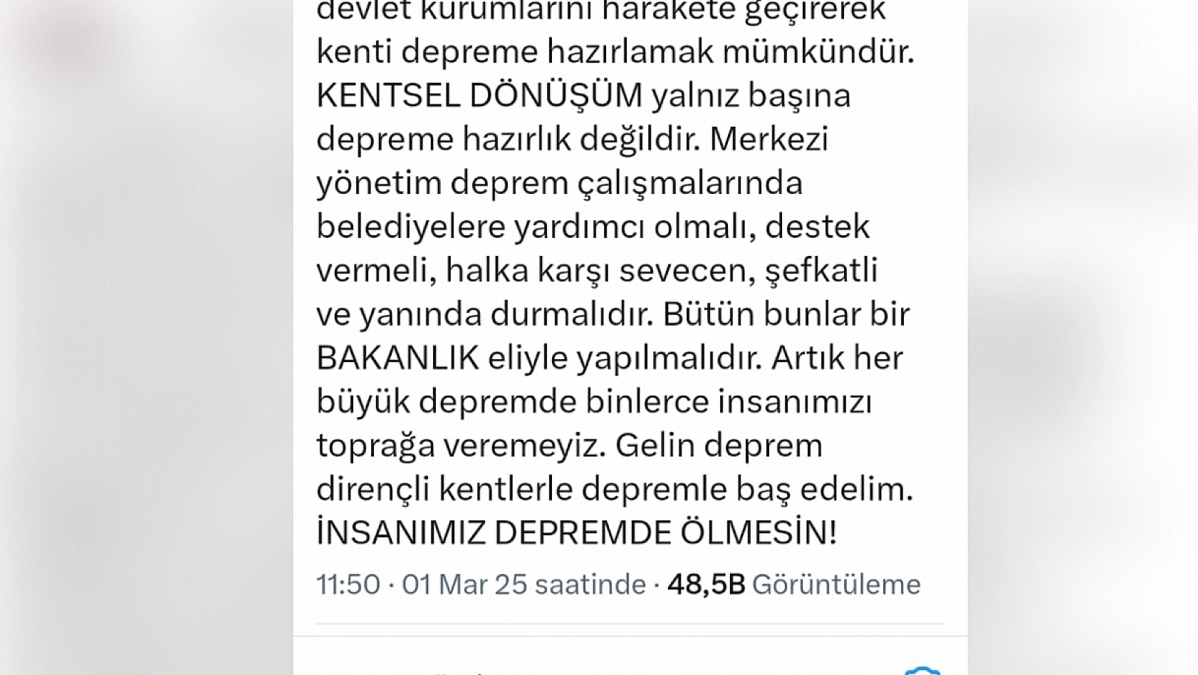 Prof. Dr. Görür'den deprem vurgusu!