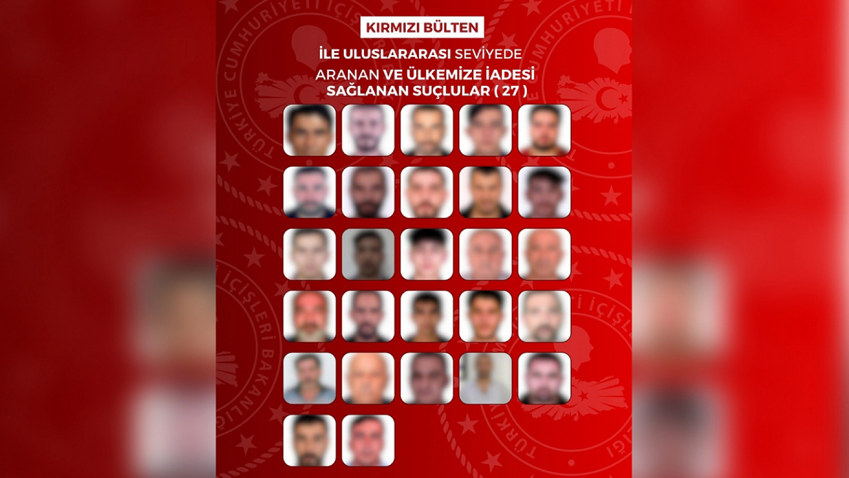 Kırmızı bültenle aranan 65 suçlu ülkeye iade edildi