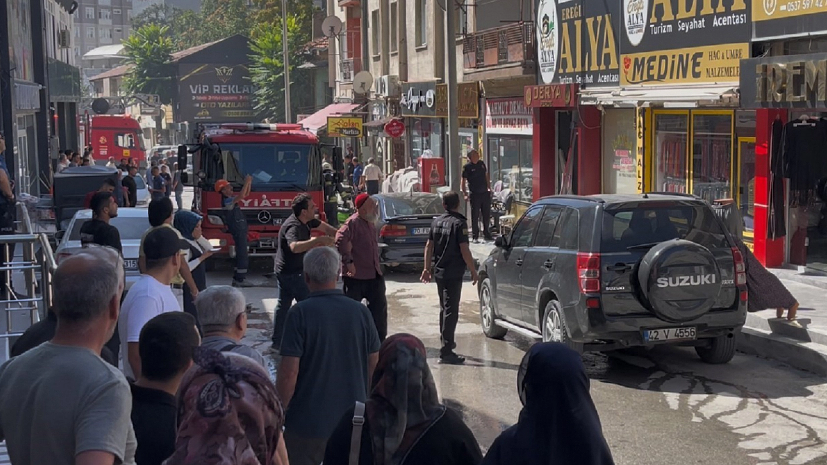 Konya'da iş yerinde tüp patladı: Ortalık savaş alanına döndü