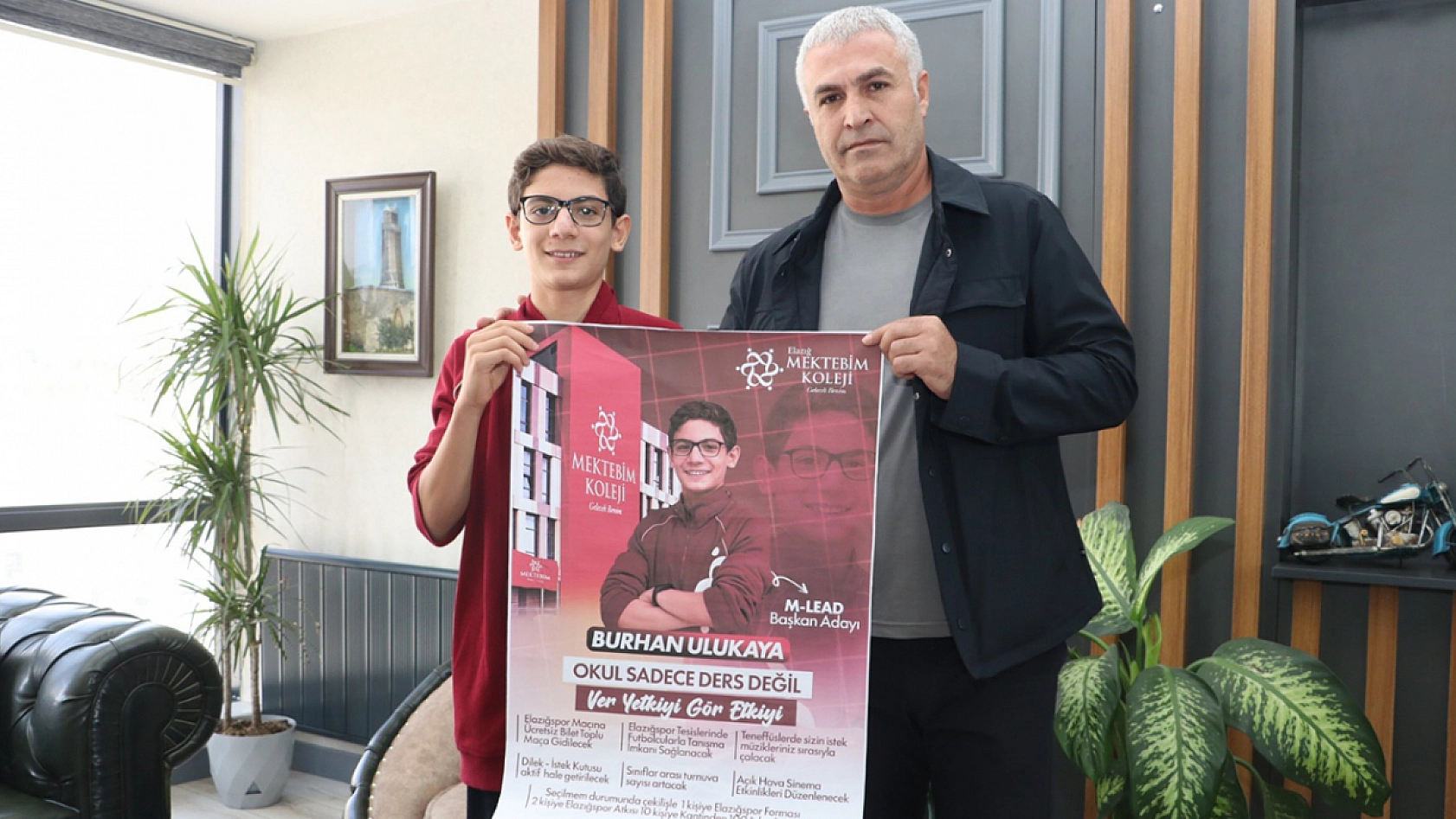 Elazığ'da öğrenci başkan adayından Elazığsporlu vaatler