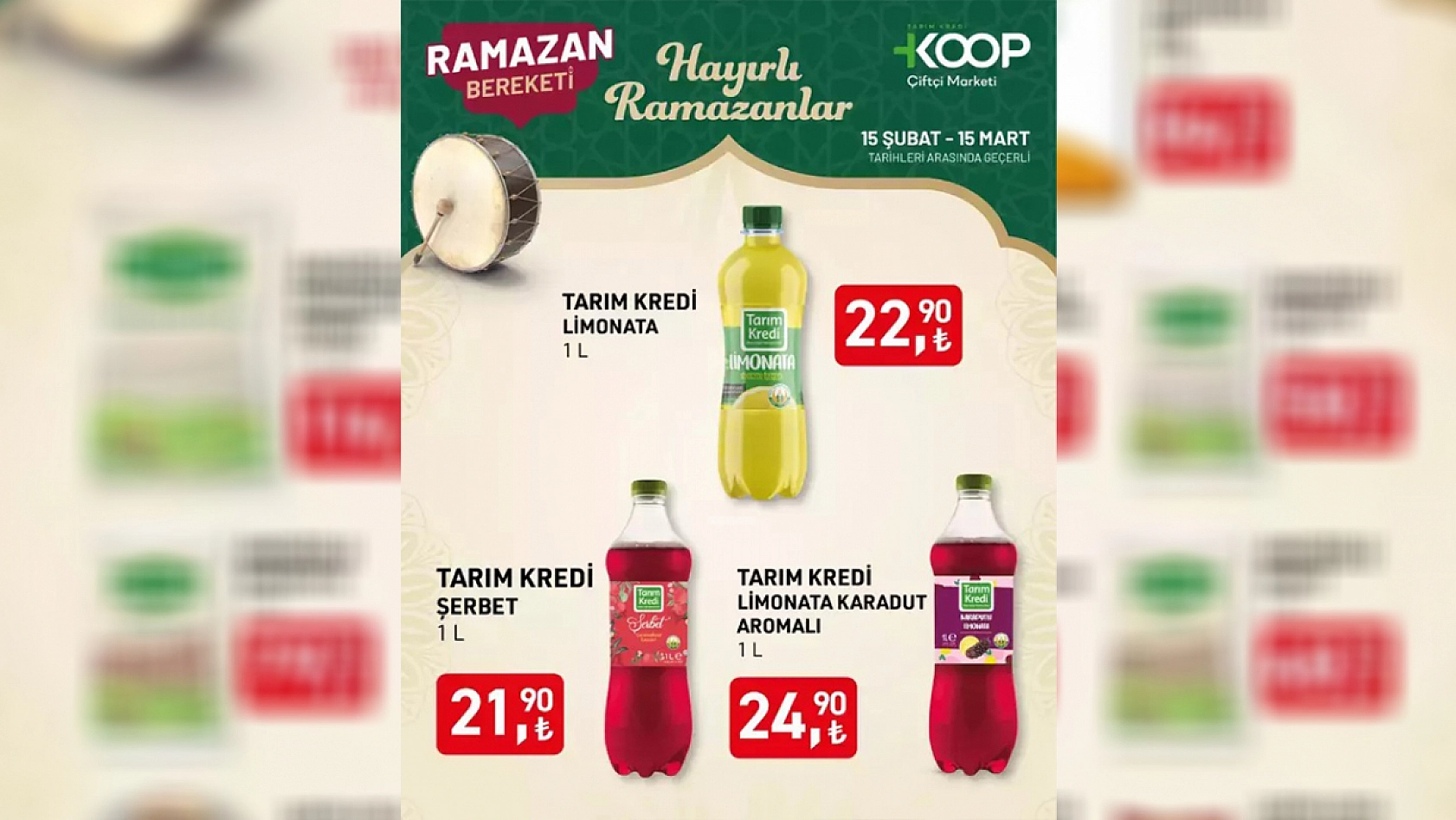 Elazığ'da Ramazan Kampanyası ile Fiyatlar Sabitlendi! Tarım Kredi Market'teki İndirimli Ürünler