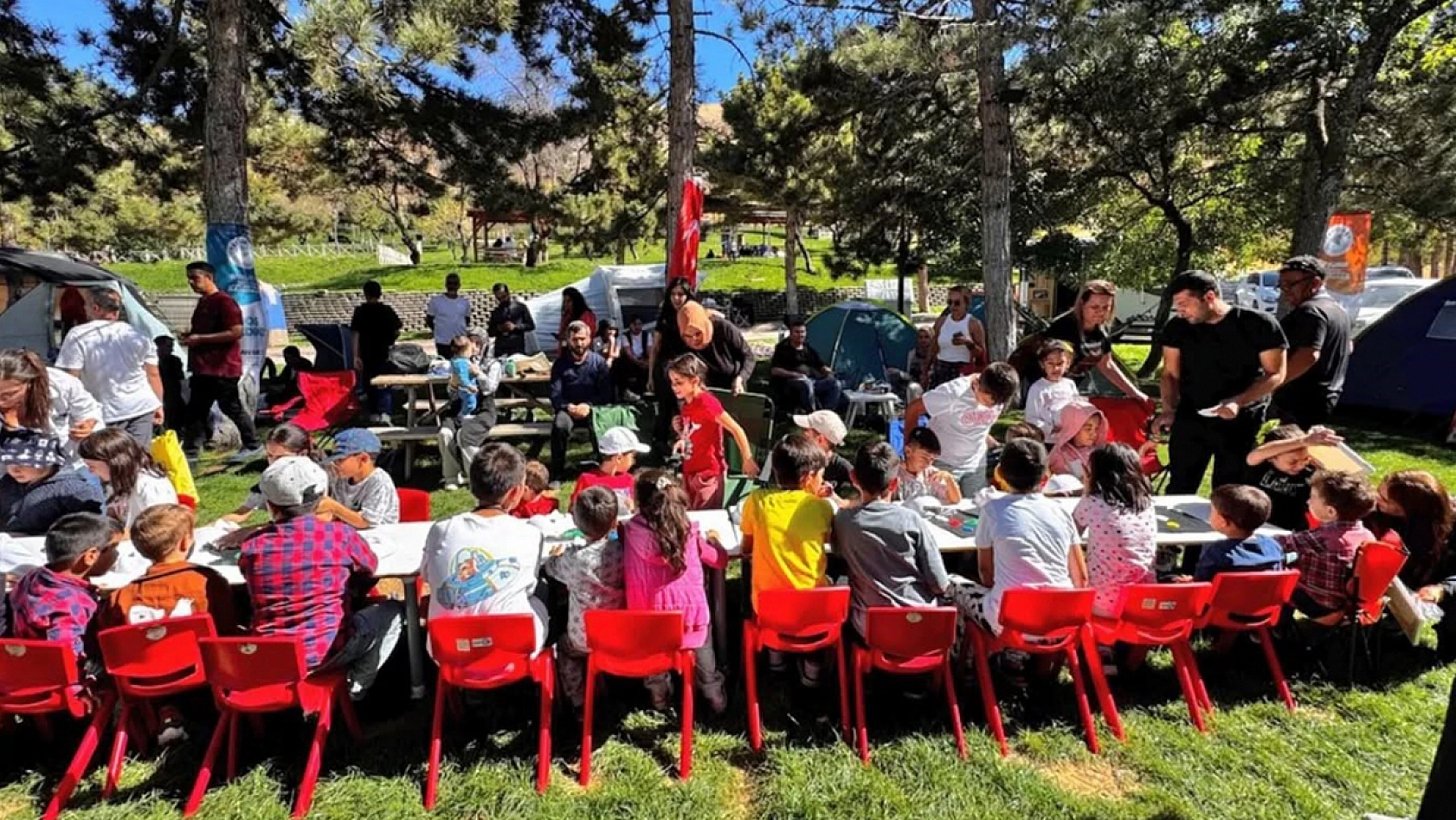 Malatya'da 'Aile Çadır Kampı' yoğun ilgi gördü