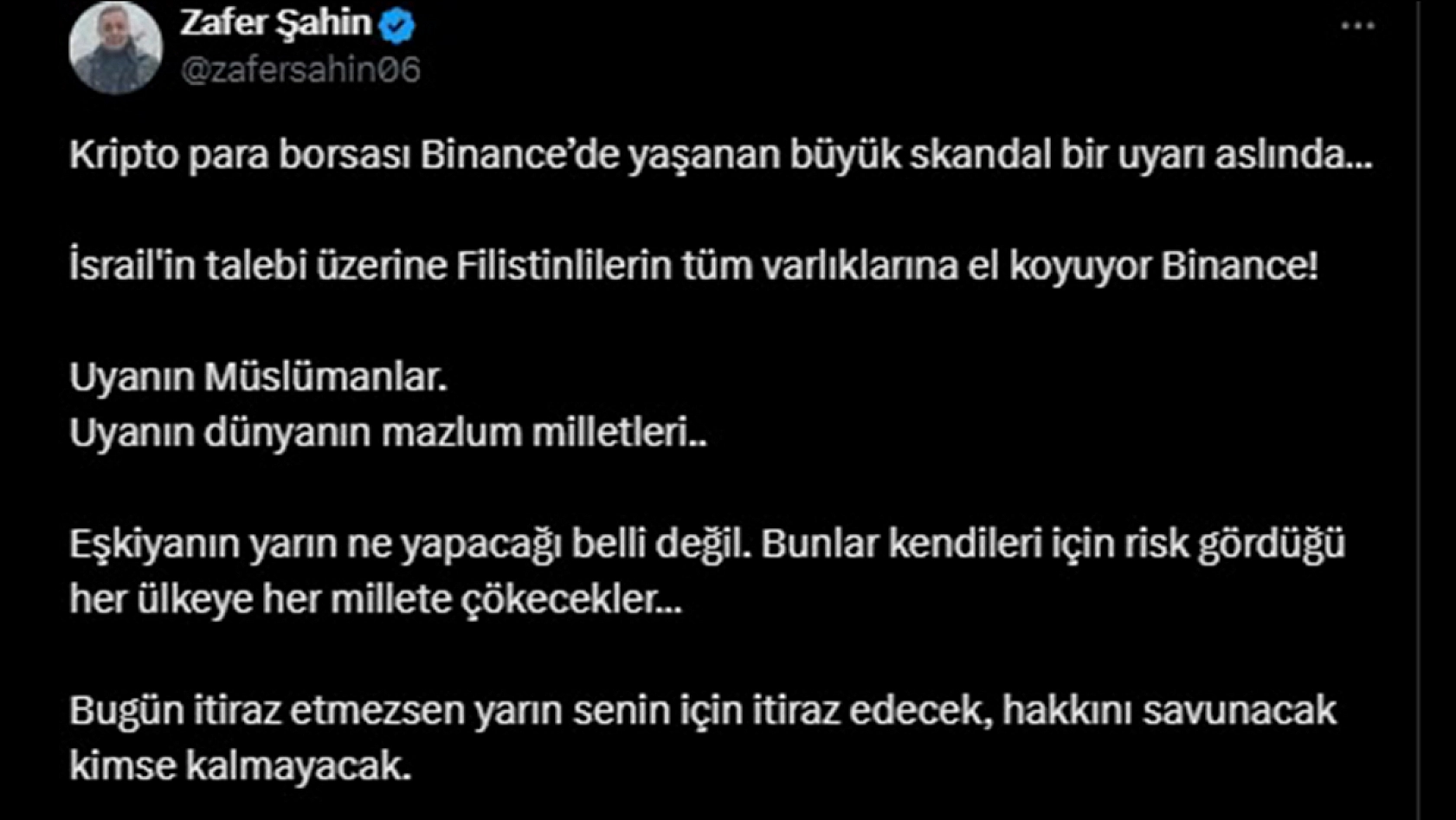 Bütün dünya onu konuşuyor! Binance'tan skandal Filistin kararı!