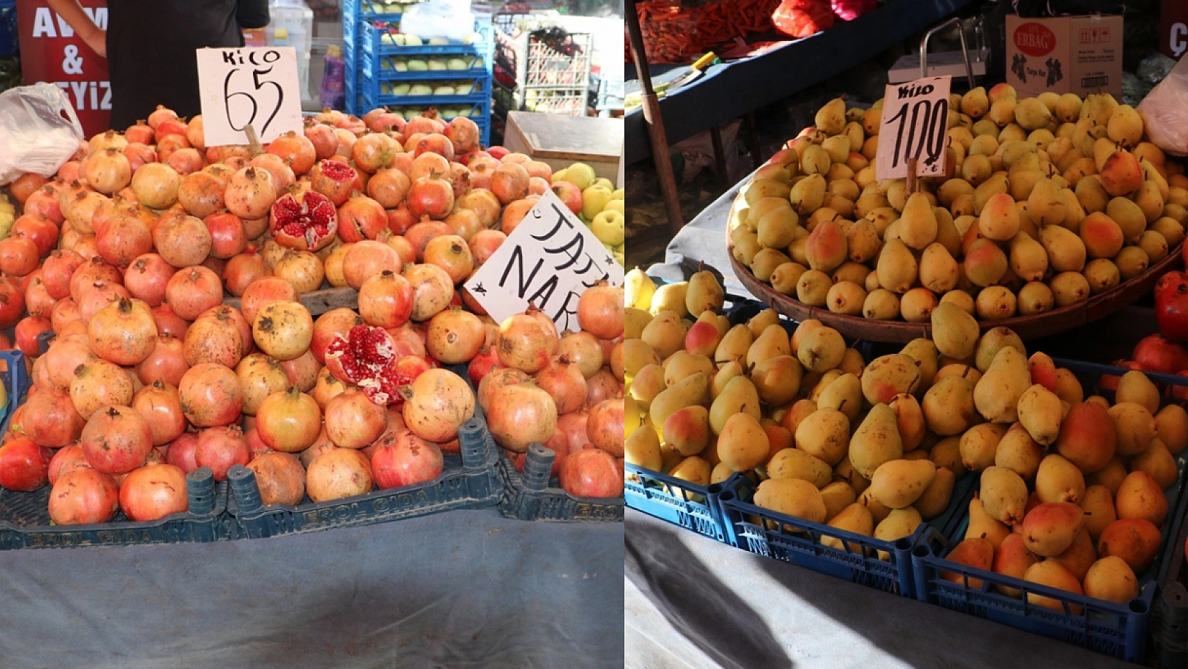 Elazığ'da fiyatları duyan pazara koşuyor