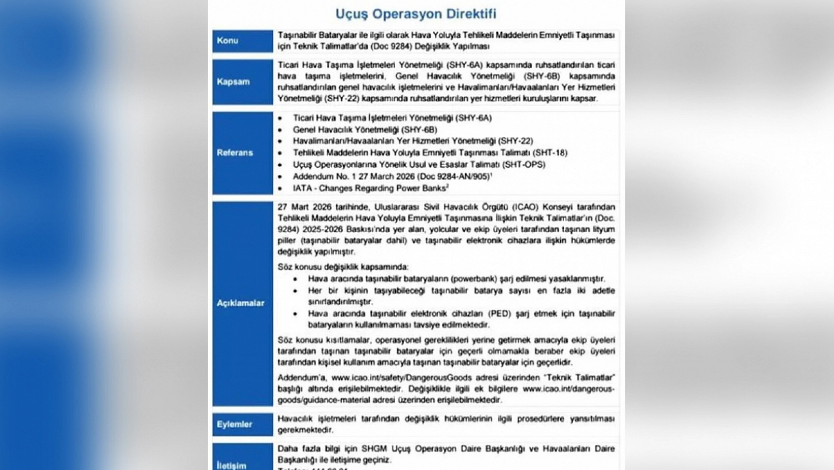 Uçuş güvenliği için yeni adım: Kısıtlama geldi