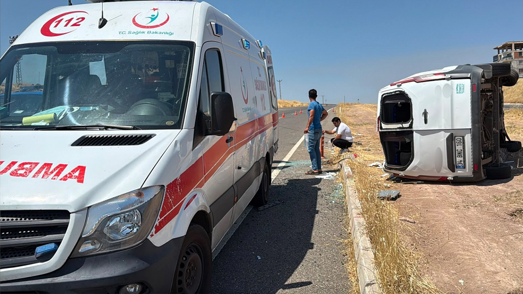 Engellileri taşıyan minibüs devrildi! 19 Yaralı