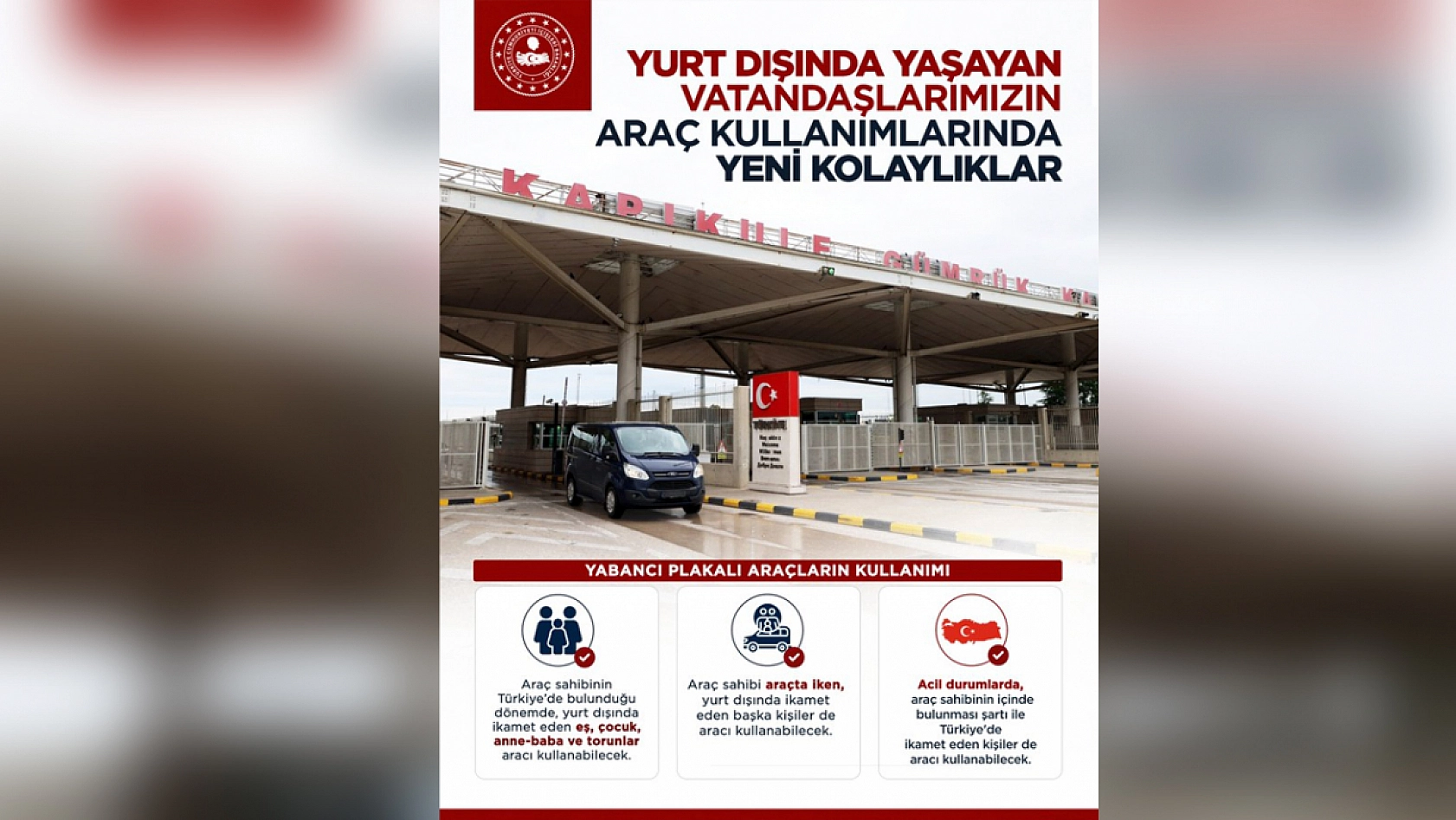 Yurt dışı araç kullanımında yeni dönem: Eş ve çocuklara kolaylık geldi