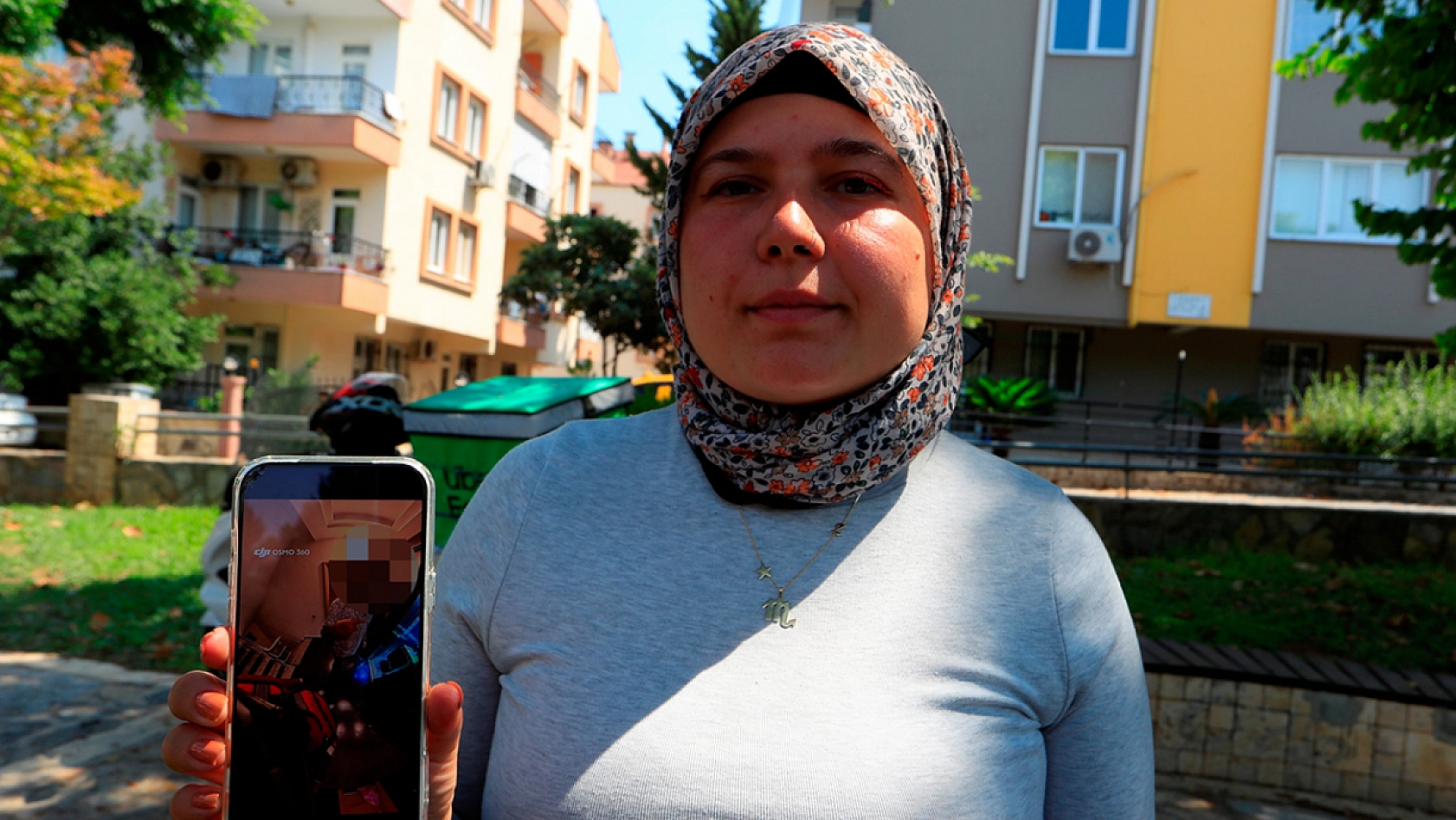 Kadın kuryeye apartman görevlisinden şiddet