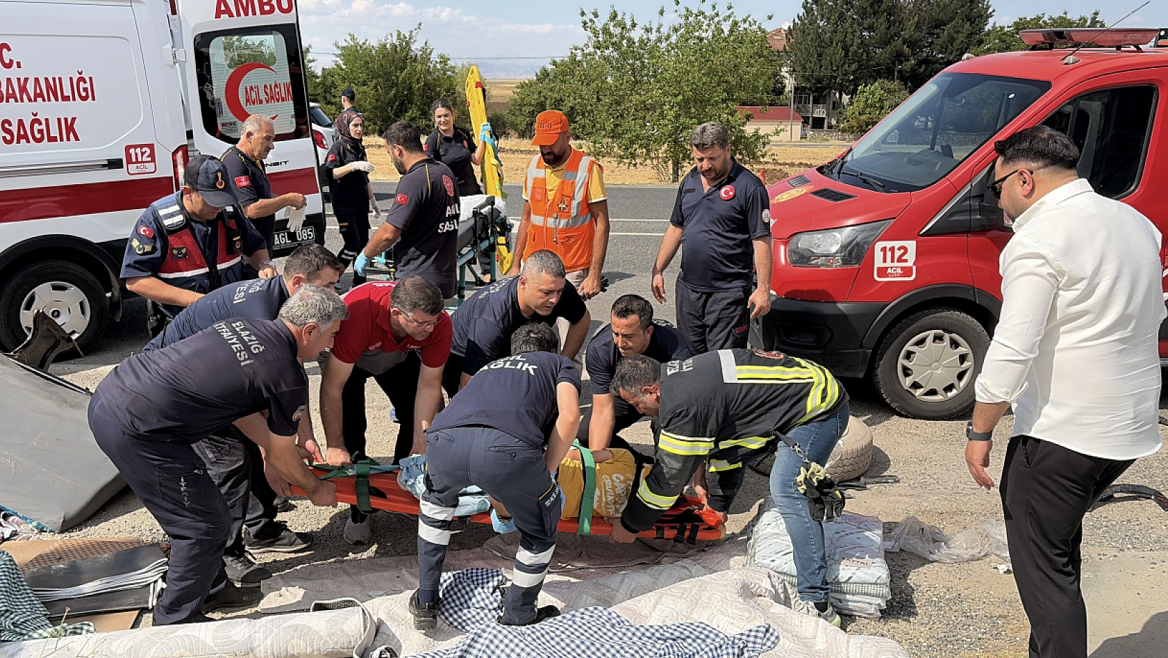Elazığ'da feci kaza! 7 yaralı