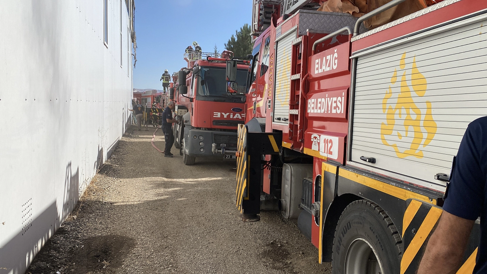Elazığ'da yangın paniği