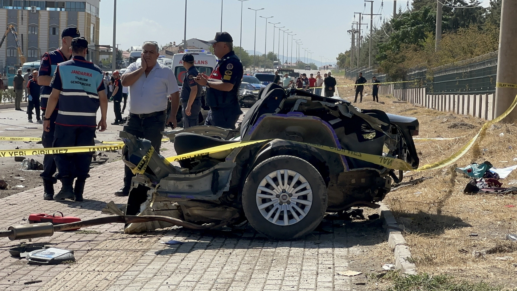 Elazığ'da 2 kişinin öldüğü kaza kamerada