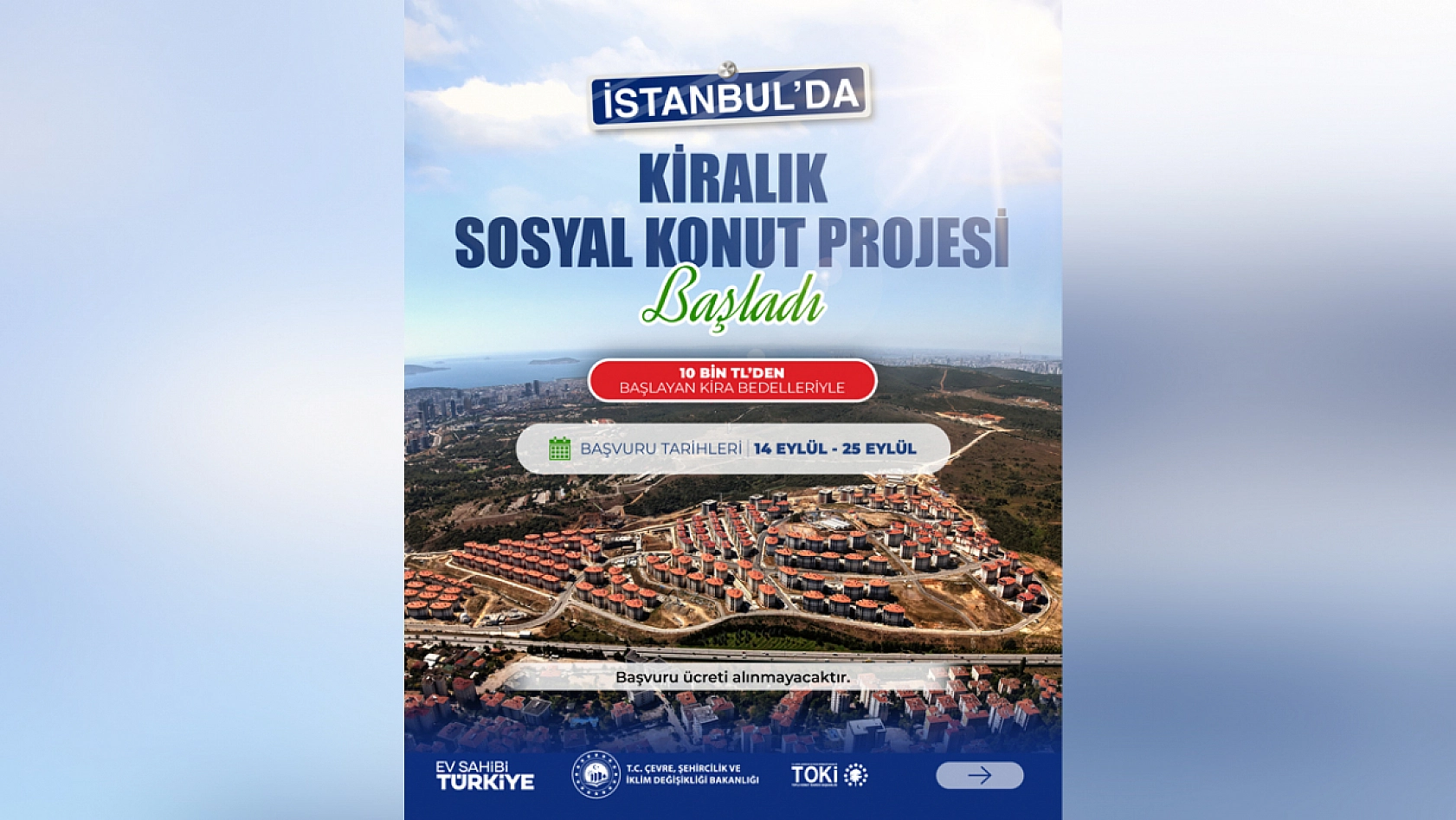 Kiralık Sosyal Konut başvuruları başladı