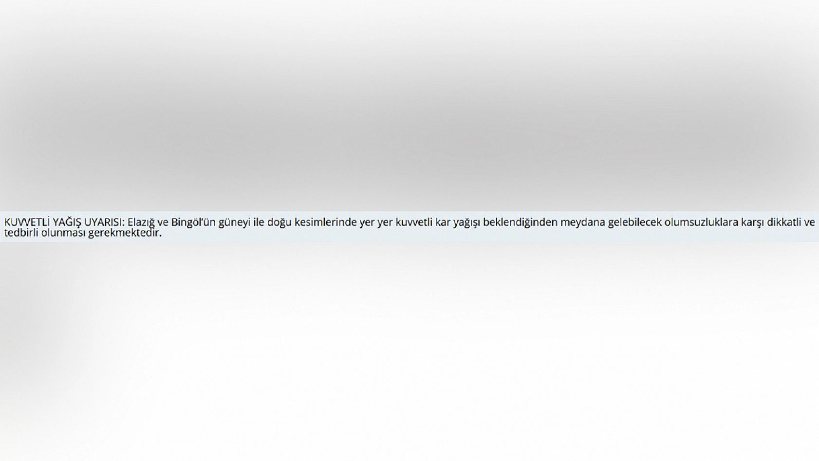 Elazığlılar dikkat! Meteoroloji'den üst üste uyarı yapıldı