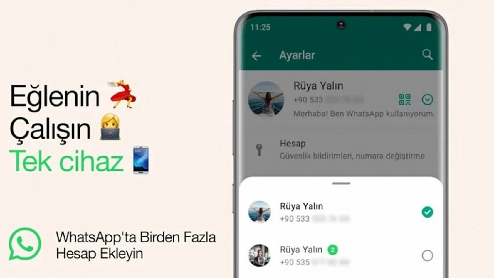 WhatsApp'ta iPhone kullanıcılarına 'çift hesap' dönemi