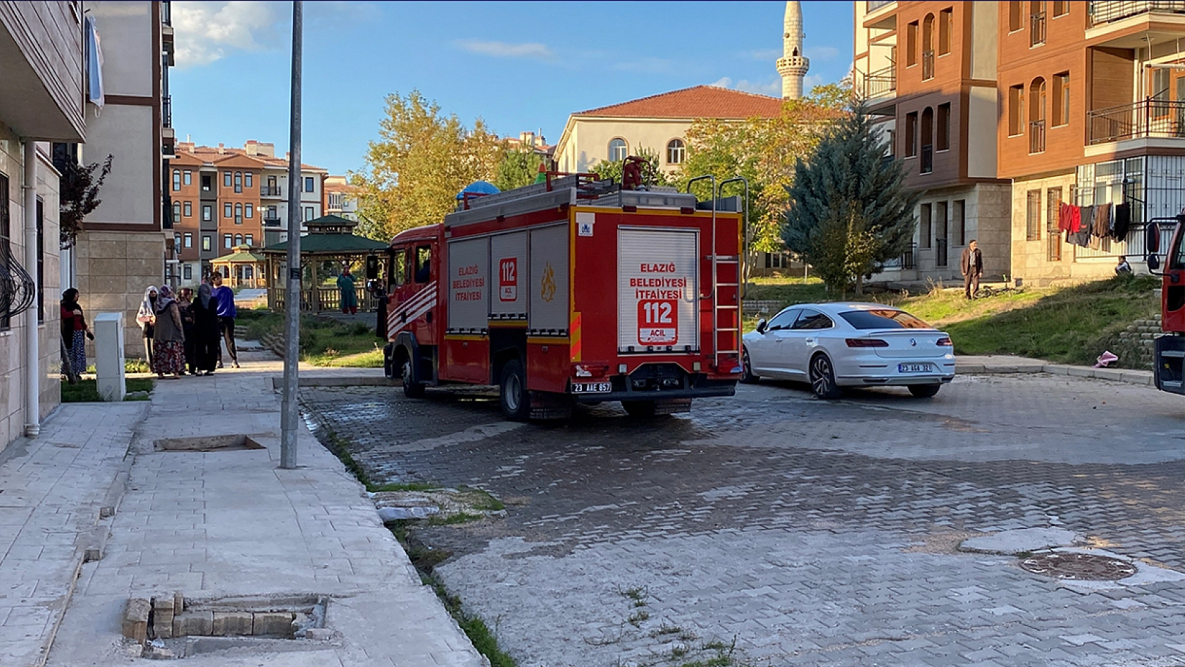 Elazığ'da apartman dairesinde yangın çıktı