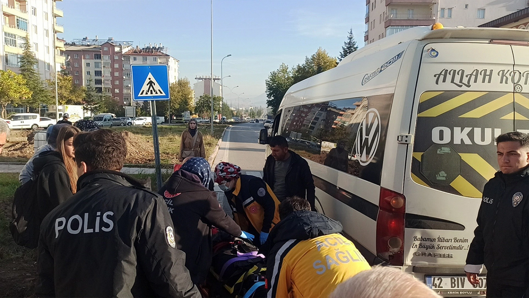 Konya'da korkutan kaza