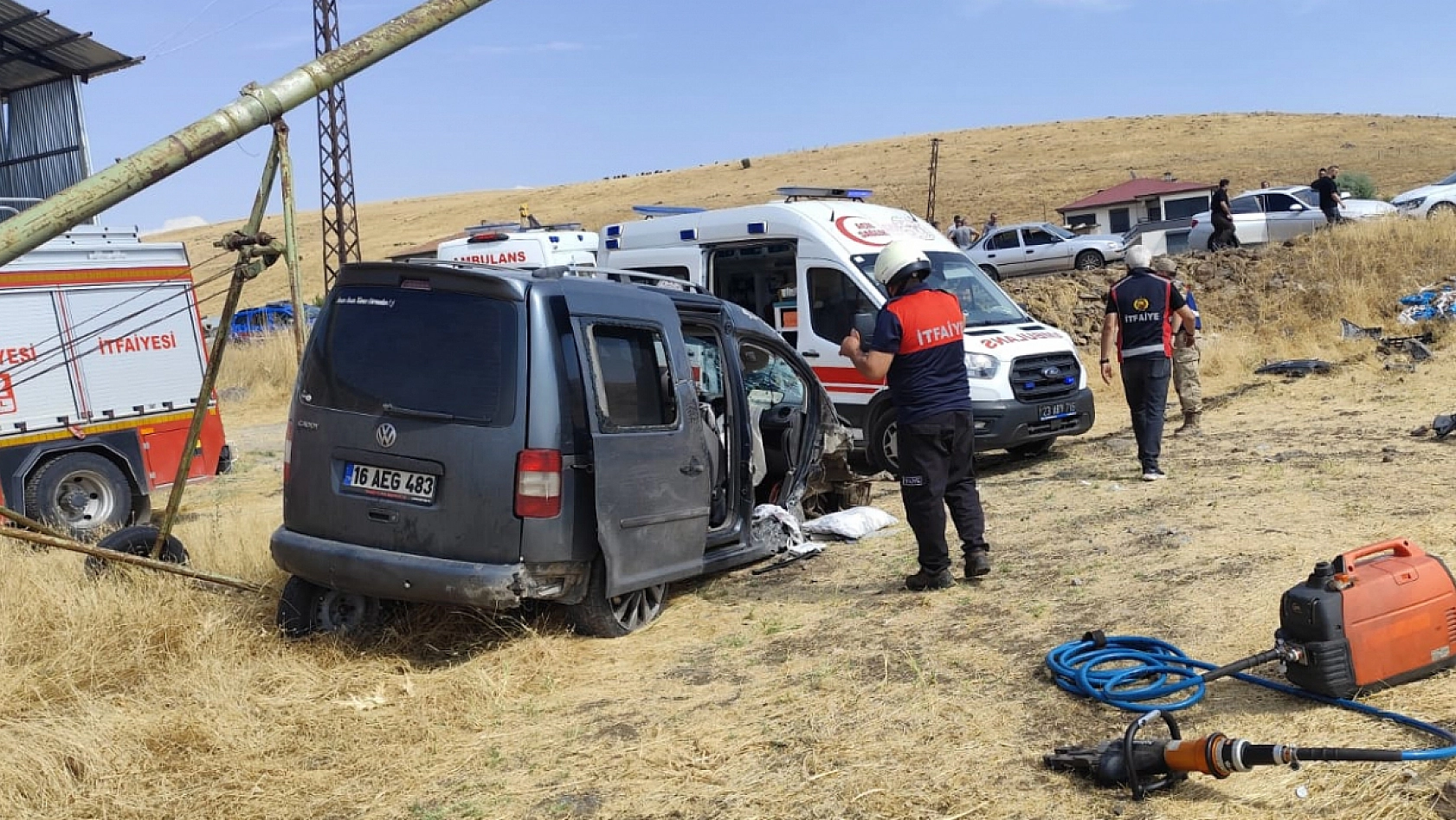 Elazığ'da feci kaza! 5 yaralı