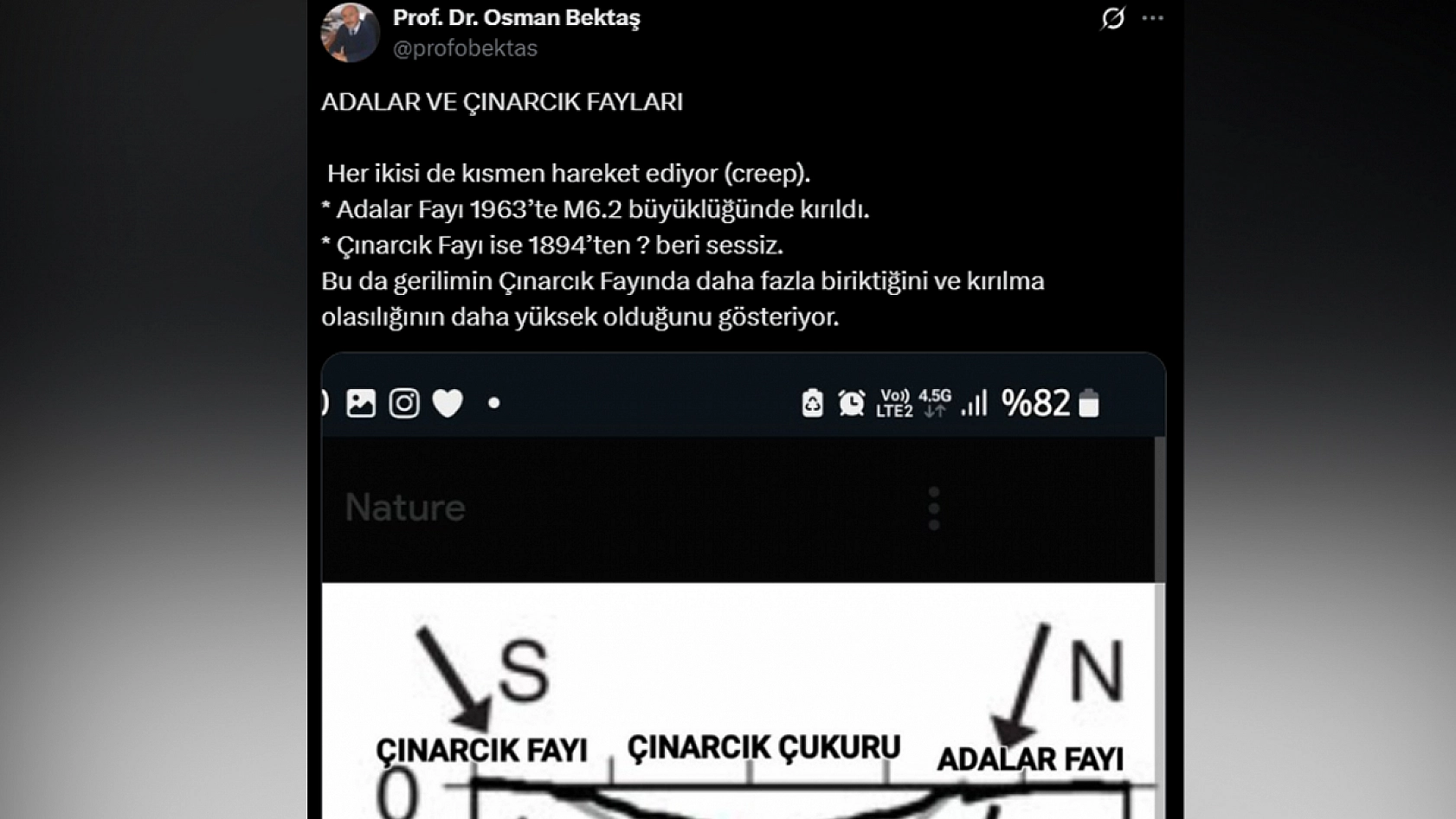 Deprem uzmanı Bektaş o faya dikkat çekti: Kırılma olasılığı daha yüksek